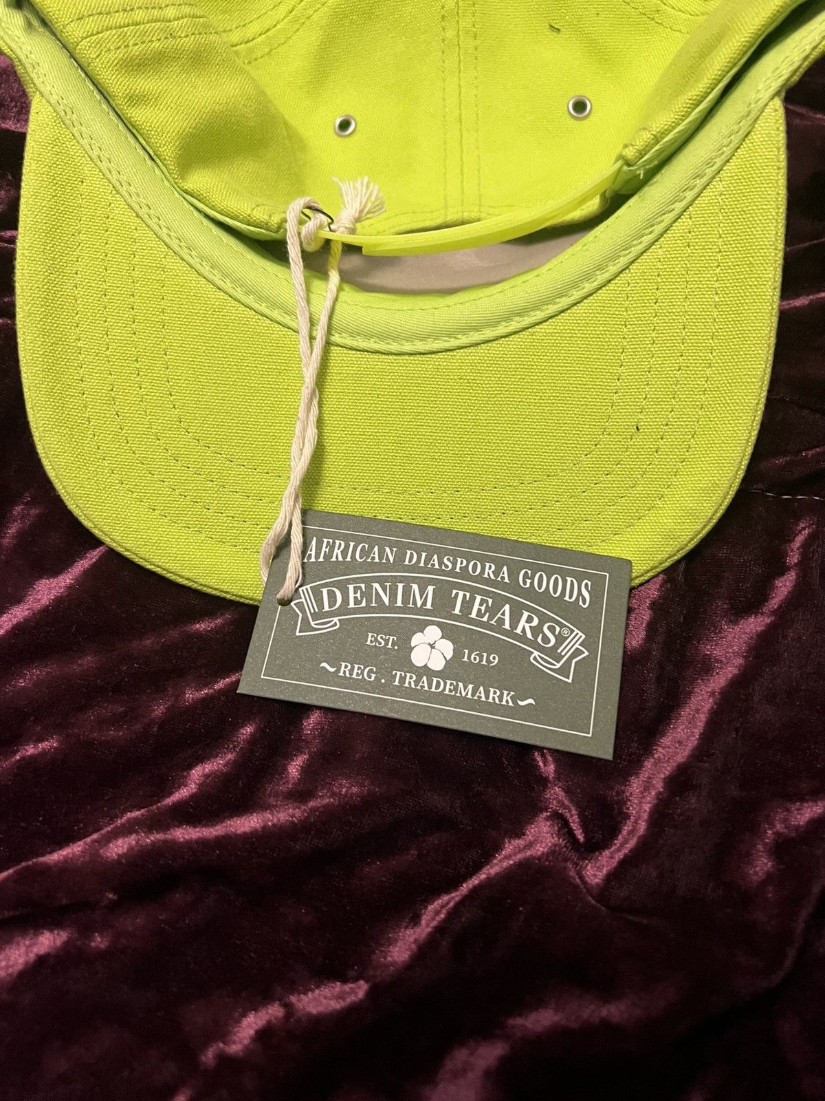 DENIM TEARS Denim Tears ADG Cap 'Lime' Size ONE SIZE - 2 Thumbnail