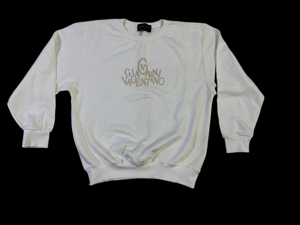 Valentino × Vintage Vintage Gianni Valentino Big Logo Sweatshirt Size M / US 6-8 / IT 42-44 - 1 Thumbnail