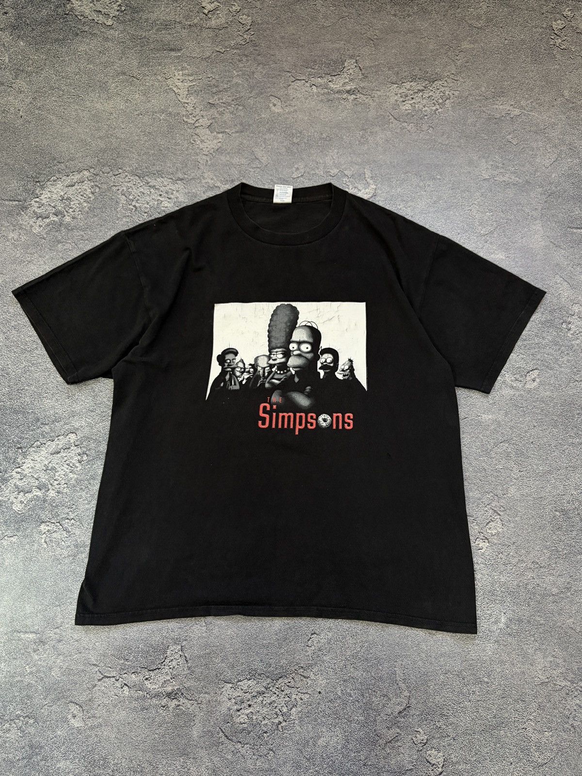 Delta Vintage 2001 The Simpsons Sopranos Black Graphic T-Shirt XL Size US XL / EU 56 / 4 - 1 Thumbnail