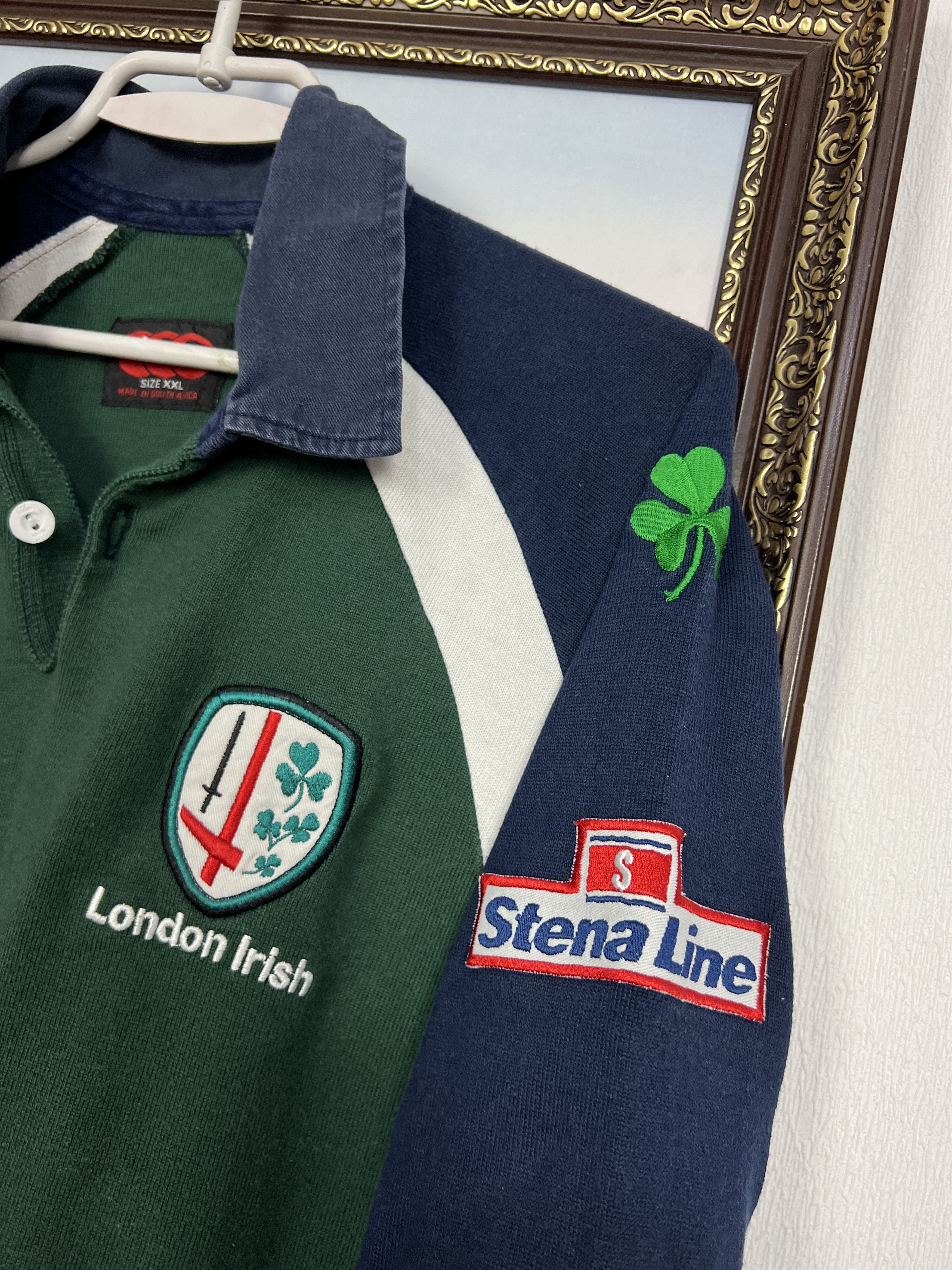 Canterbury of New Zealand Vintage London Irish Rugby Union Long Sleeve Jersey Trikot Size US XXL / EU 58 / 5 - 4 Thumbnail