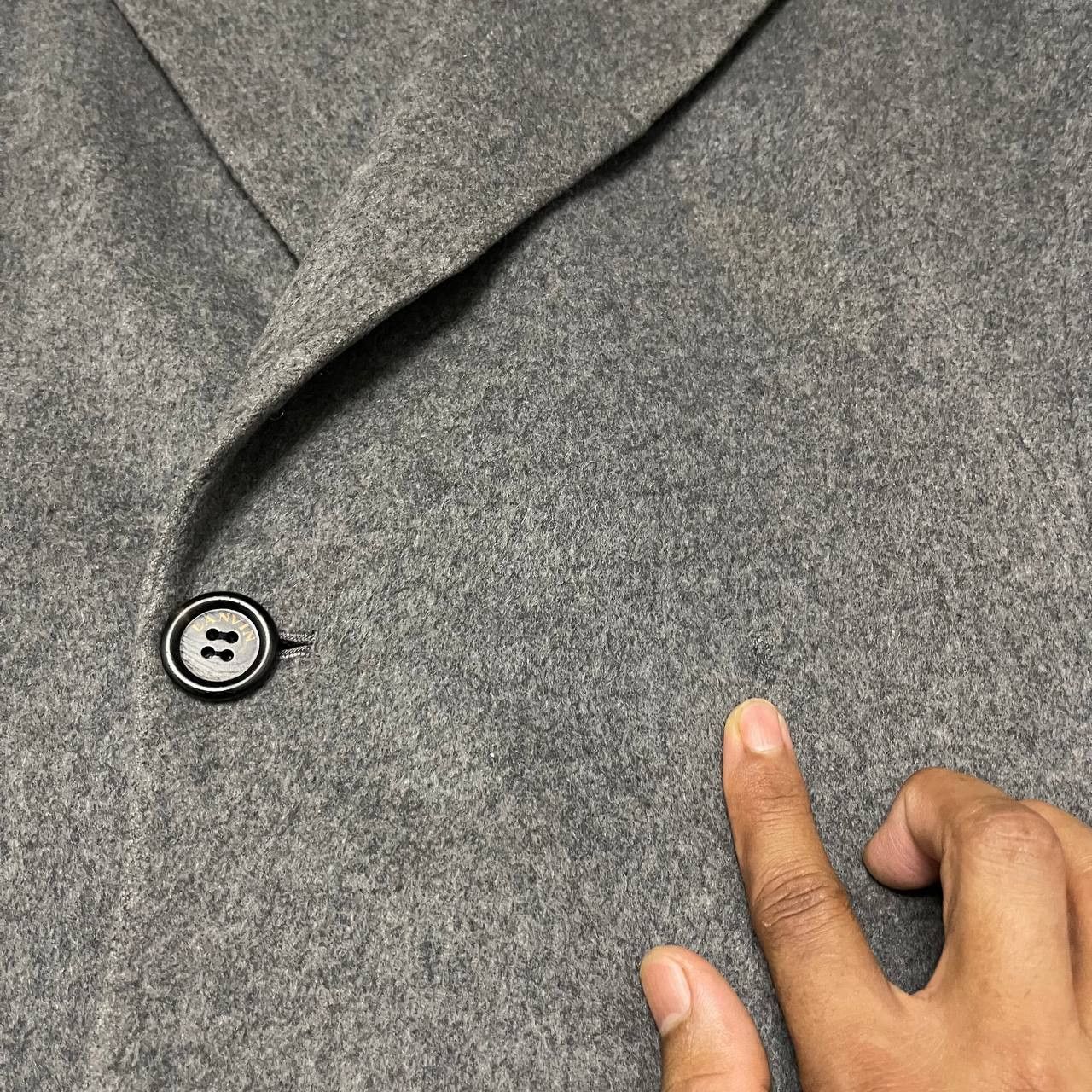 Lanvin Vintage Lanvin La Collection Cashmere Long Coat Monogram Size US M / EU 48-50 / 2 - 11 Thumbnail