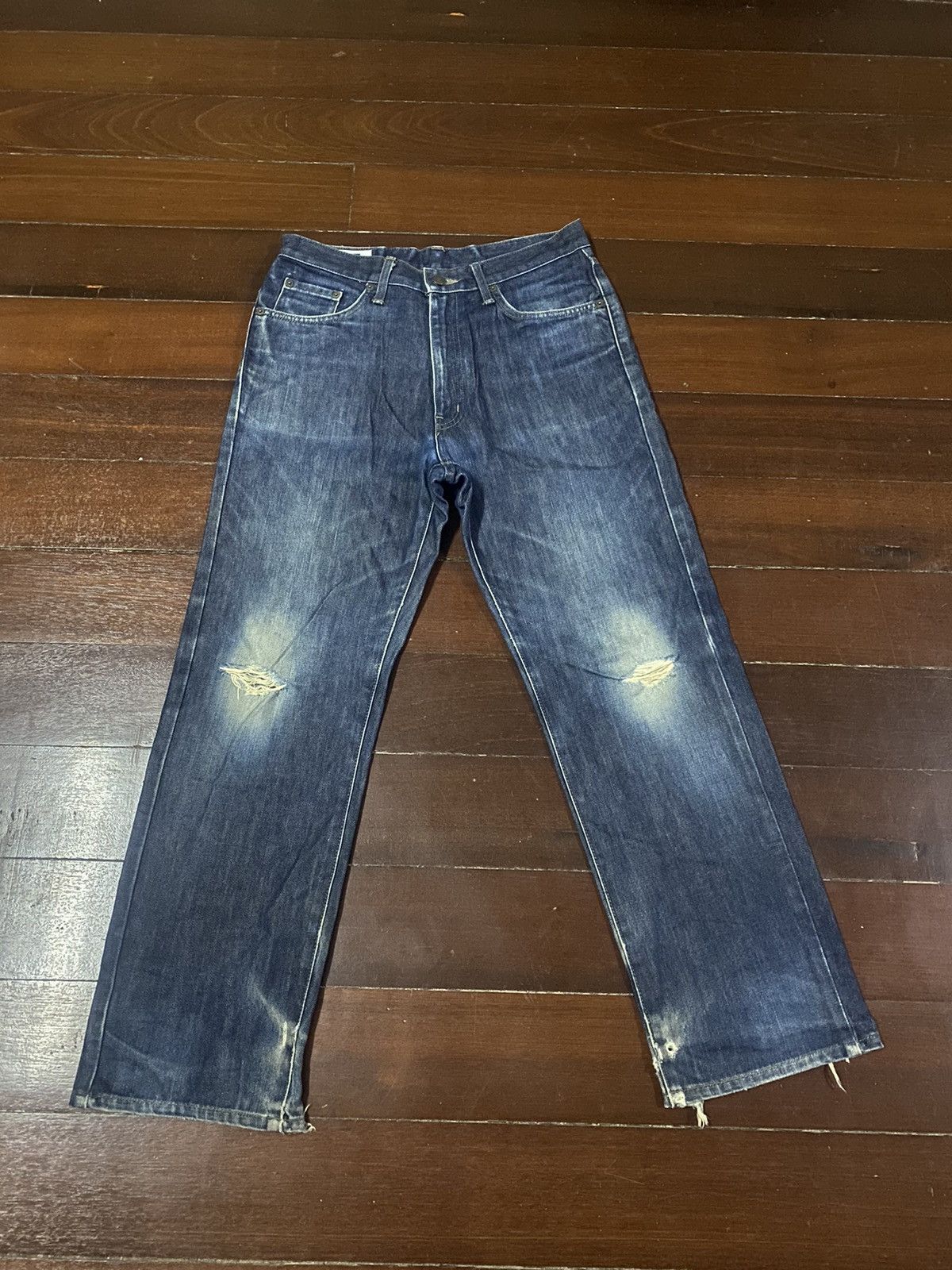 Edwin × Japanese Brand FIRE 🔥 VINTAGE EDWIN 404 distressed Size US 33 - 1 Thumbnail