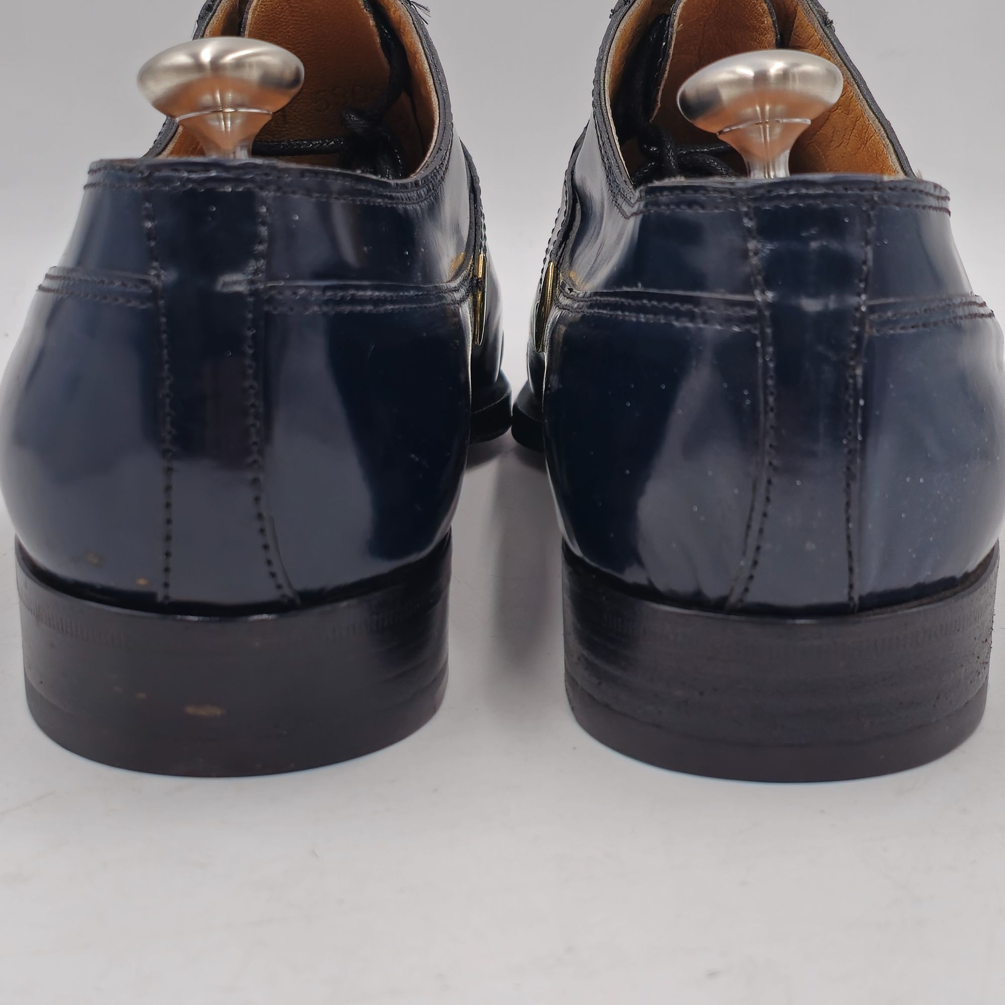 David Eden NEW Vintage David Eden Italy Blue Leather Dress Shoes Men 11 Size US 11 / EU 44 - 6 Thumbnail