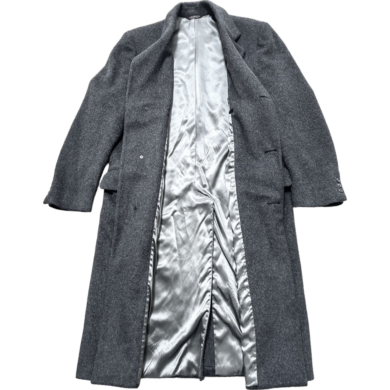 Nordstrom Cricketeer Mens Large Heavyweight Gray Trenchcoat Size US L / EU 52-54 / 3 - 2 Thumbnail