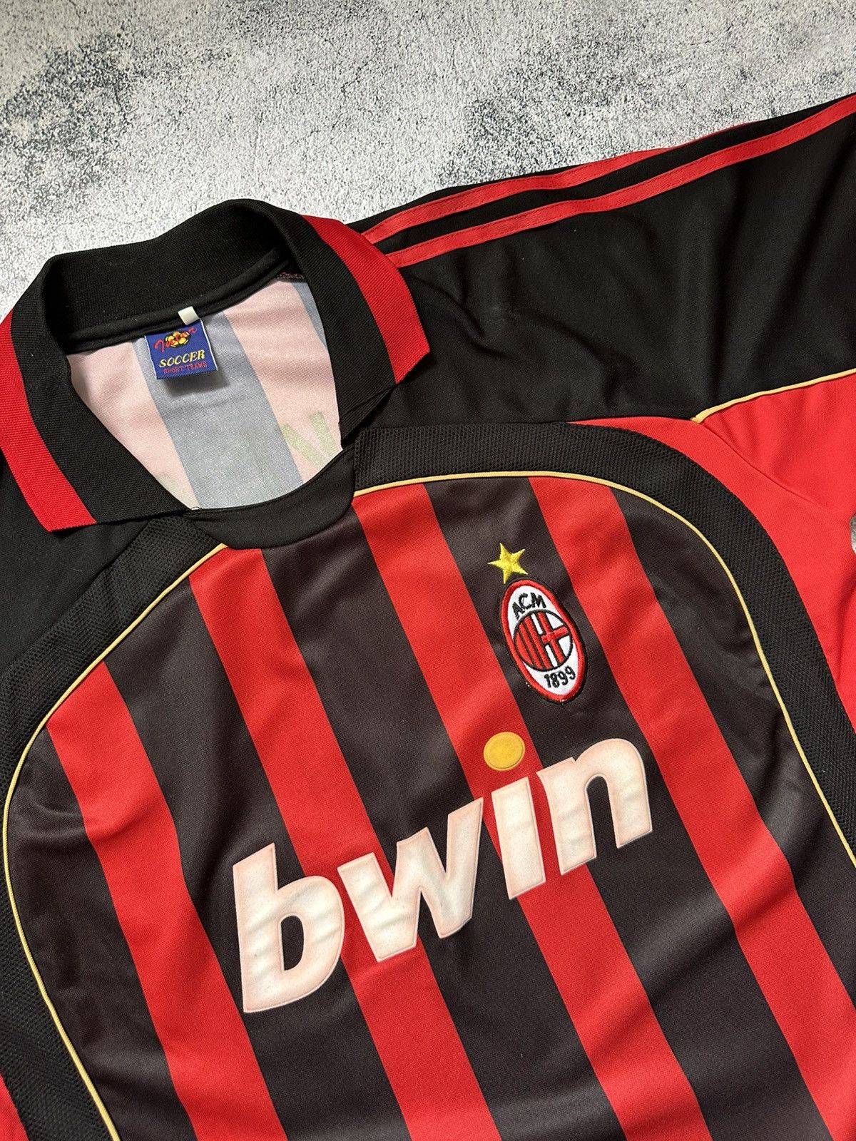 Other Vintage Kaka Milan Style Jersey Soccer Sportswear Size US XL / EU 56 / 4 - 8 Thumbnail