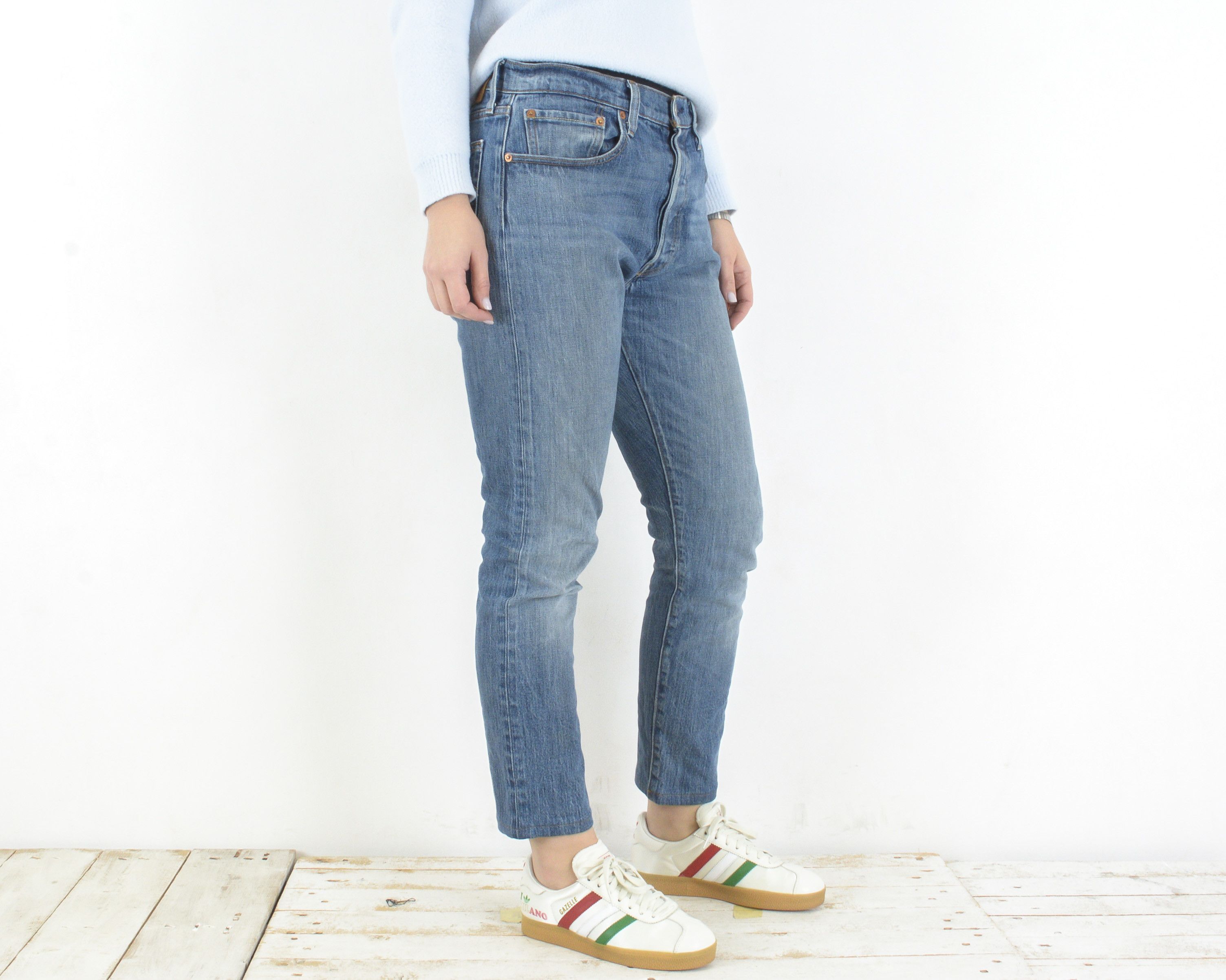 Levi's 501 S W30 L32 Denim Jeans Trousers Pants Straight High Waist Size 30" / US 8 / IT 44 - 1 Thumbnail