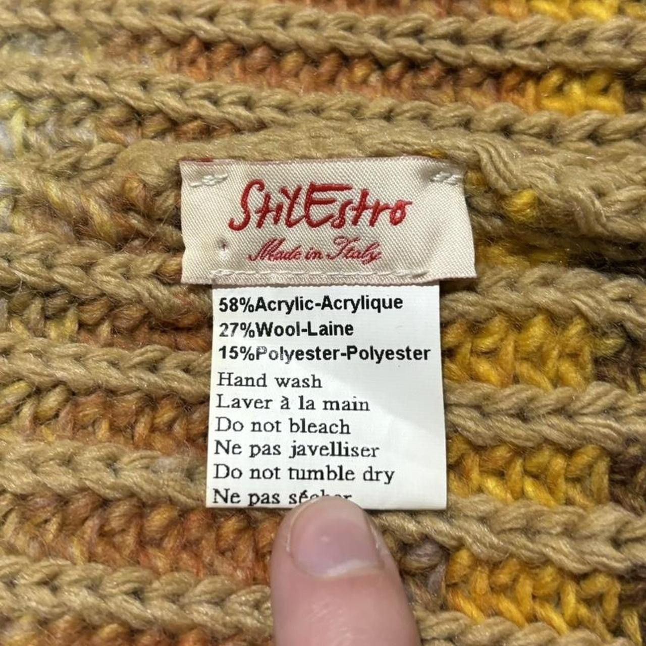 Vintage Vintage 1990s Patterned Wool Blend Knit Beanie Size ONE SIZE - 4 Thumbnail