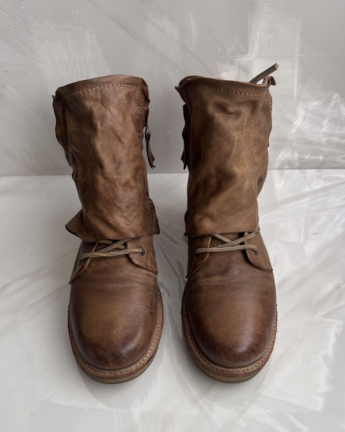 A.S.98 As 98 Airstep Zipper Boho Biker brown distressed boot Size US 8 / IT 38 - 12 Thumbnail