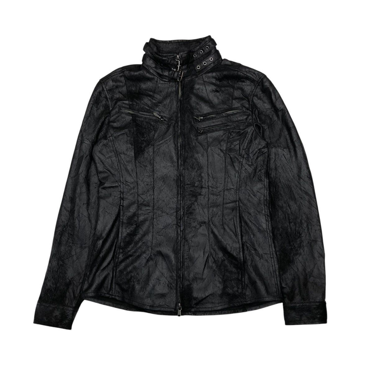 Japanese Brand 🔥VINTAGE BIKER JACKET TORNADO MART MULTI POCKET CAFE RACER Size US M / EU 48-50 / 2 - 1 Thumbnail