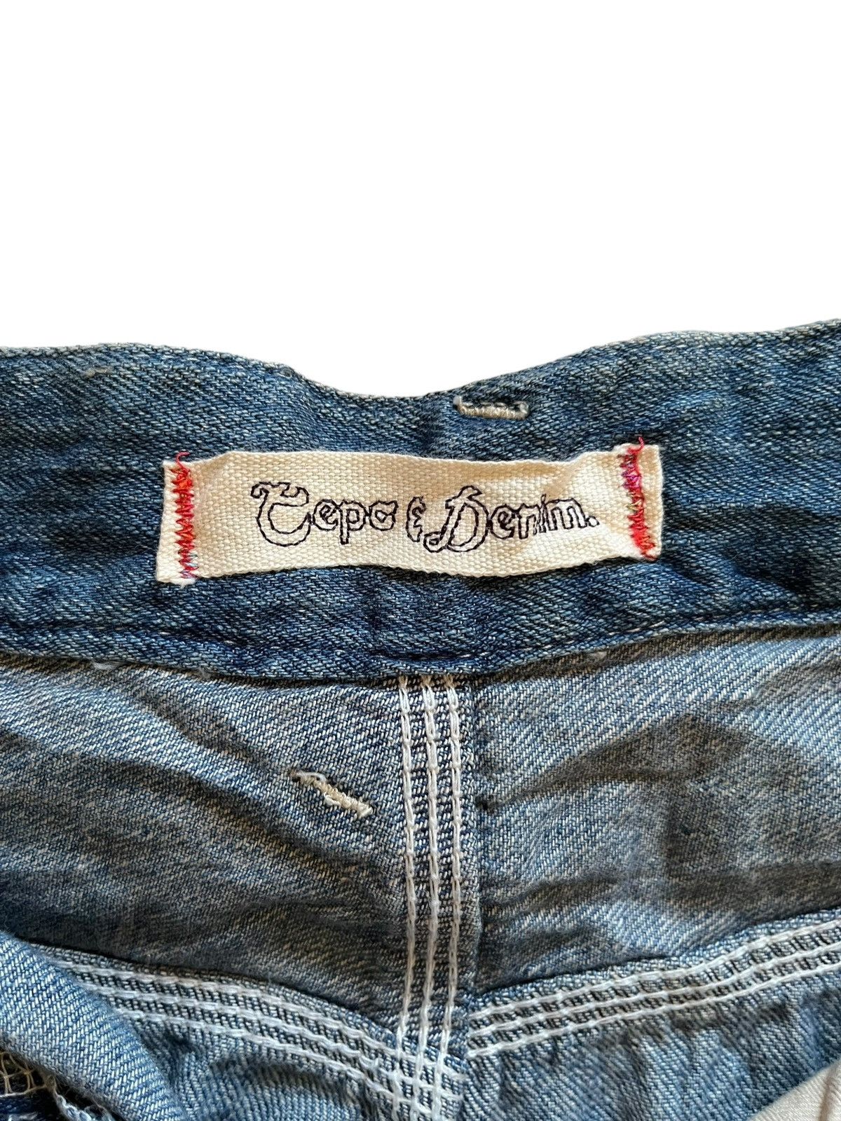 Japanese Brand Vintage Japanese Cepo Buckle Back Baggy Carpenter Jeans Size US 29 - 3 Thumbnail