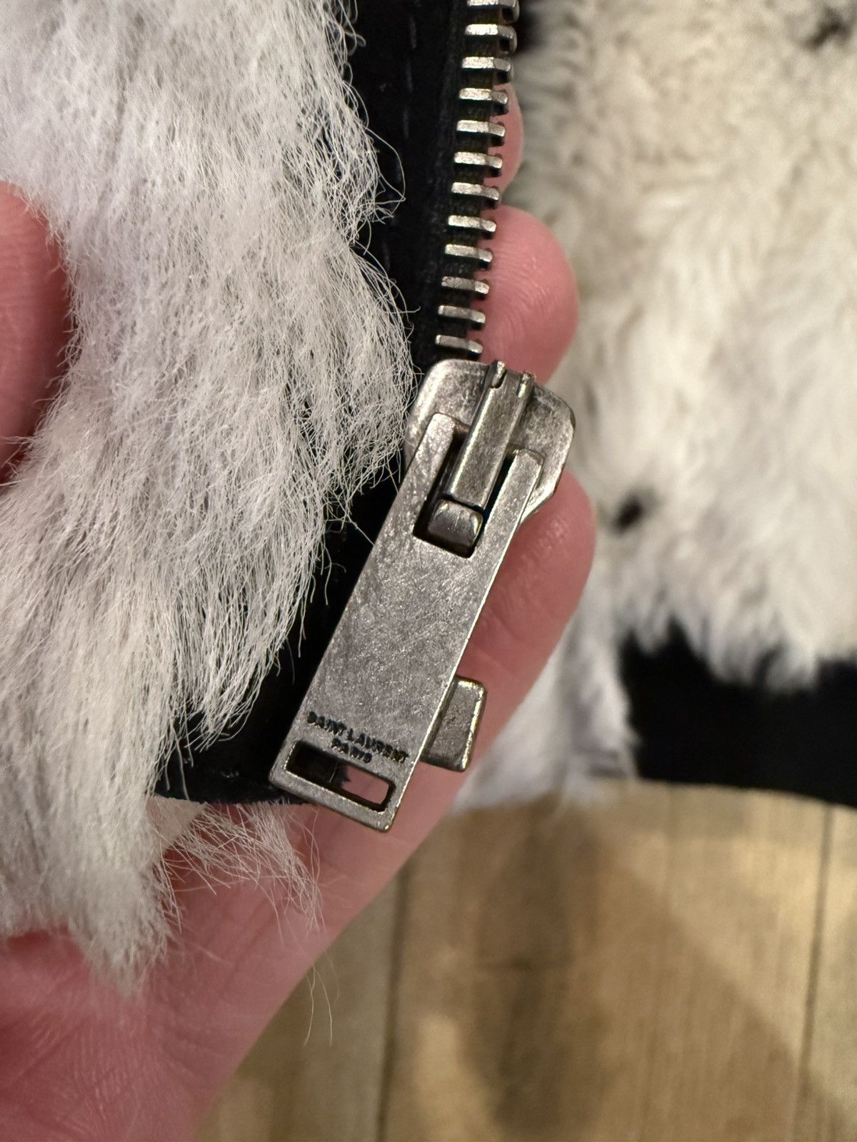 Saint Laurent Paris Saint Laurent Zebra Shearling Jacket Size US M / EU 48-50 / 2 - 10 Thumbnail