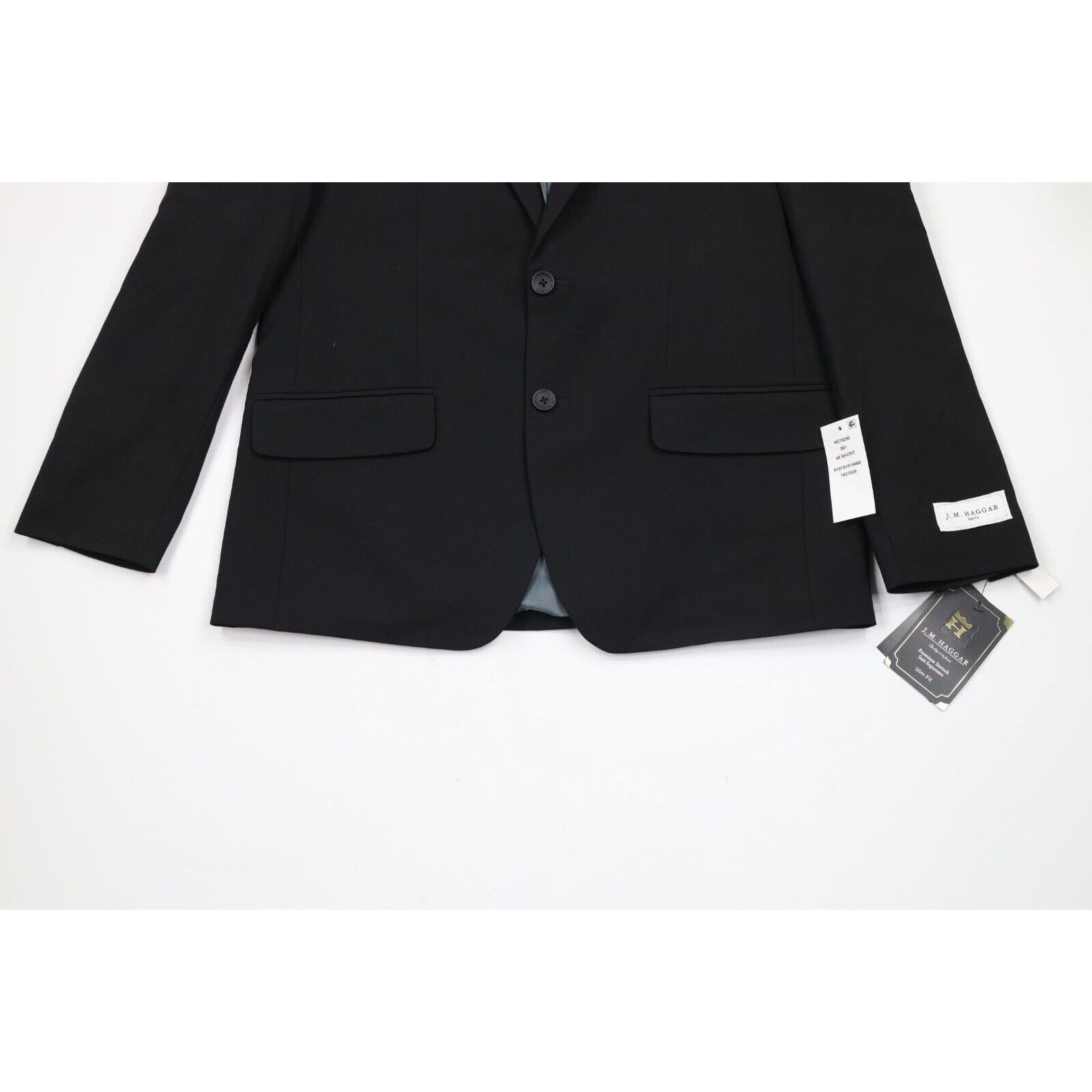 Vintage New Streetwear Slim Fit 2 Piece Stretch Wedding Suit Size 40S - 4 Thumbnail