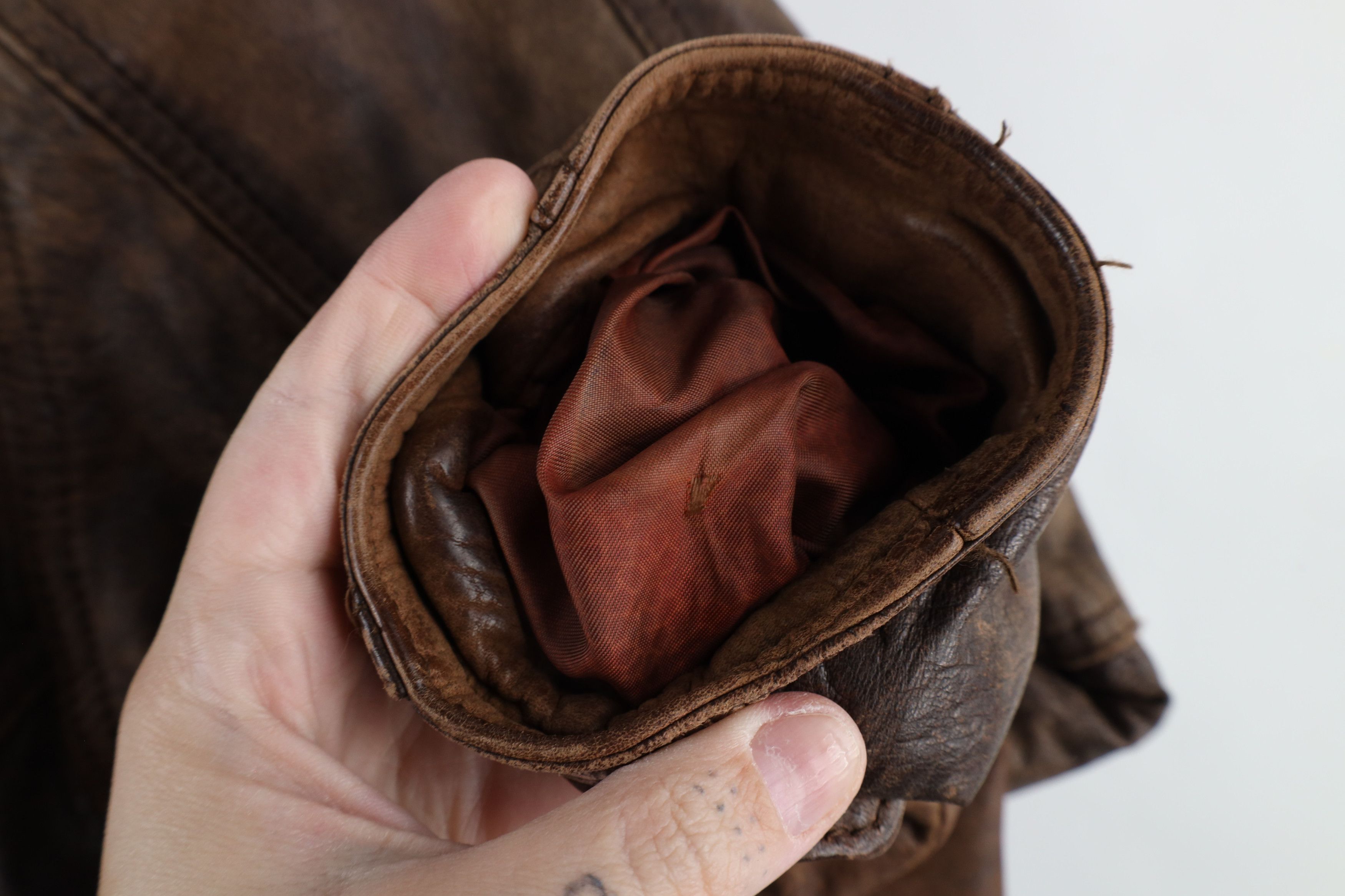 Vintage Vintage 90s Streetwear Button Leather Bomber Jacket Size L / US 10 / IT 46 - 7 Thumbnail