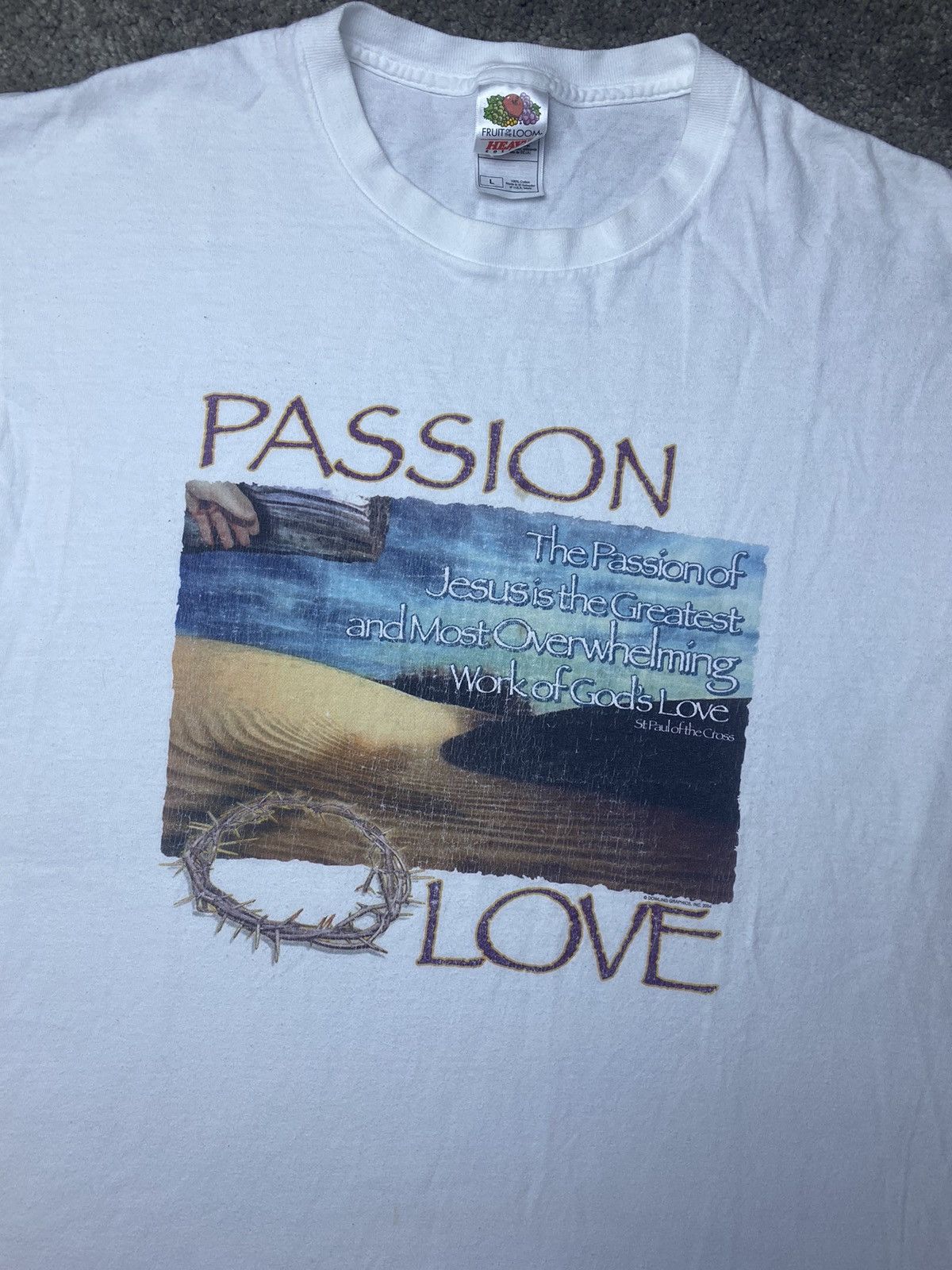Vintage Vintage Jesus Tee Shirt Size US L / EU 52-54 / 3 - 2 Thumbnail
