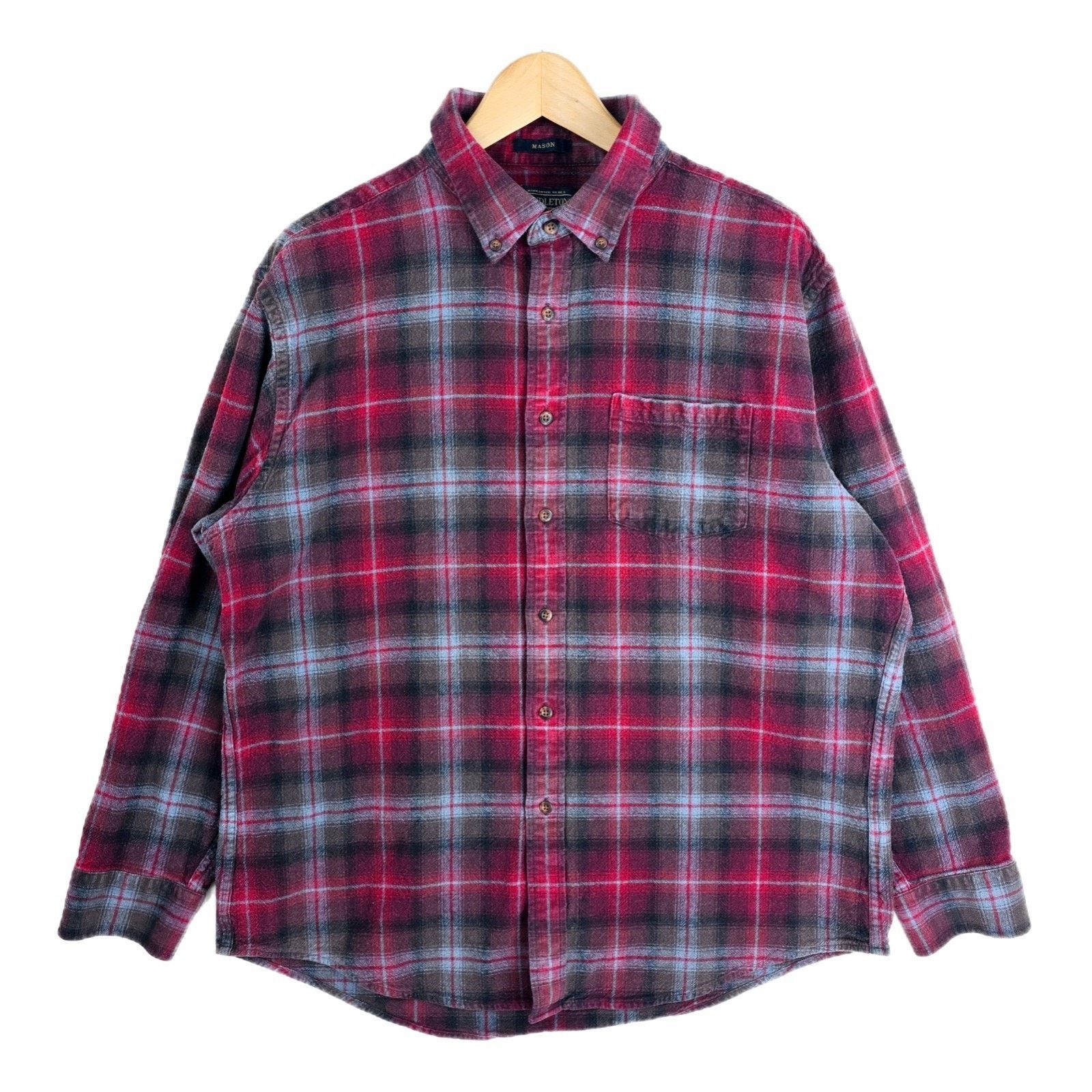 Pendleton Pendleton Mason Button Down Red Plaid Long Sleeve Shirt XL Size US XL / EU 56 / 4 - 1 Thumbnail