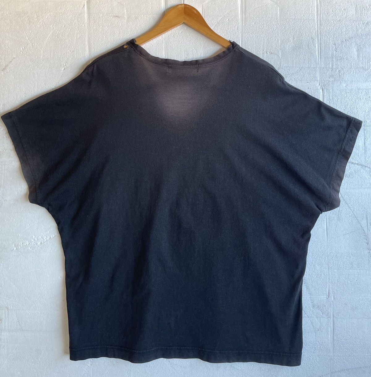 Ne-Net Vintage90s THRASHED🔥Ne-Net🔥Big Face Cat Faded Black Tshirt Size US L / EU 52-54 / 3 - 3 Thumbnail