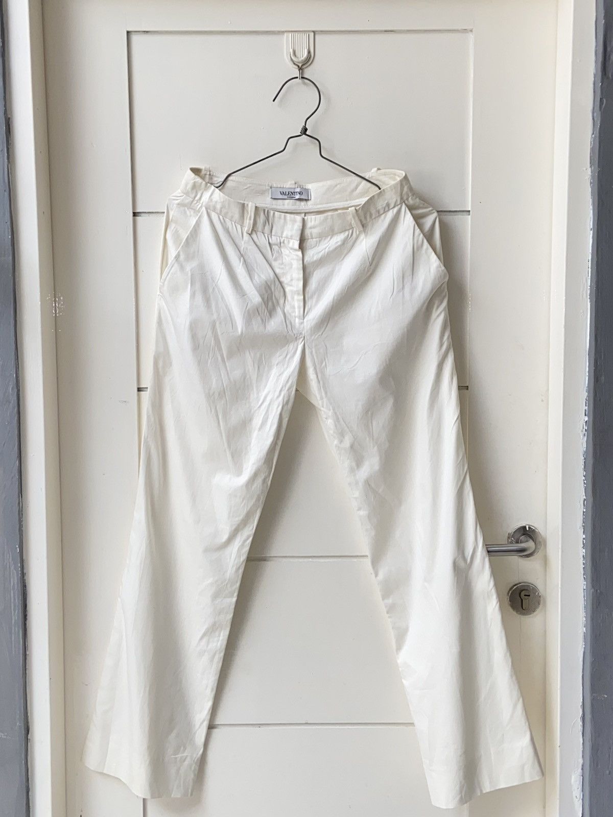 VALENTINO White Long Pants