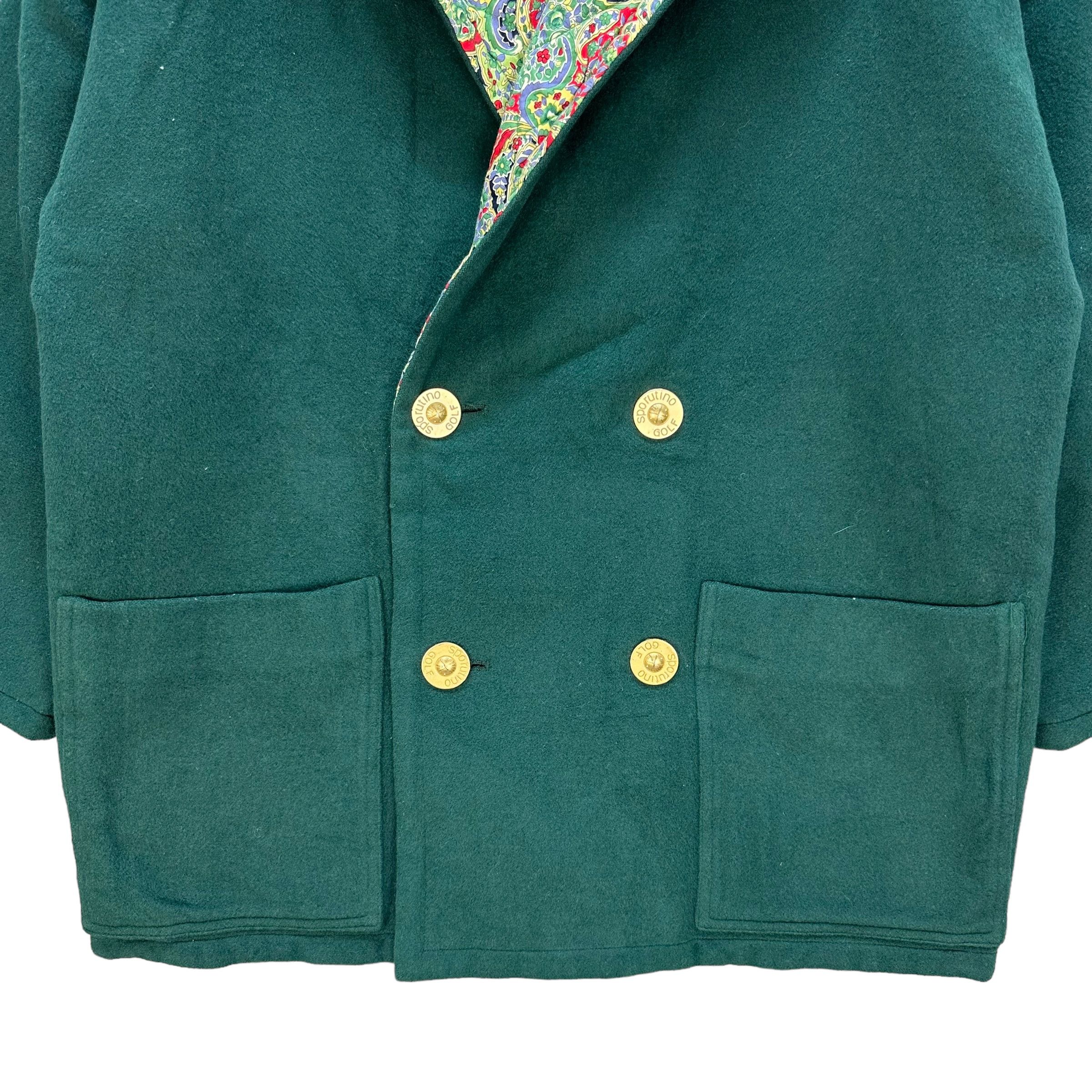 Vintage SPORUTINO GOLF Reversible Double Breasted Coat #A24-0553 Size US M / EU 48-50 / 2 - 8 Thumbnail