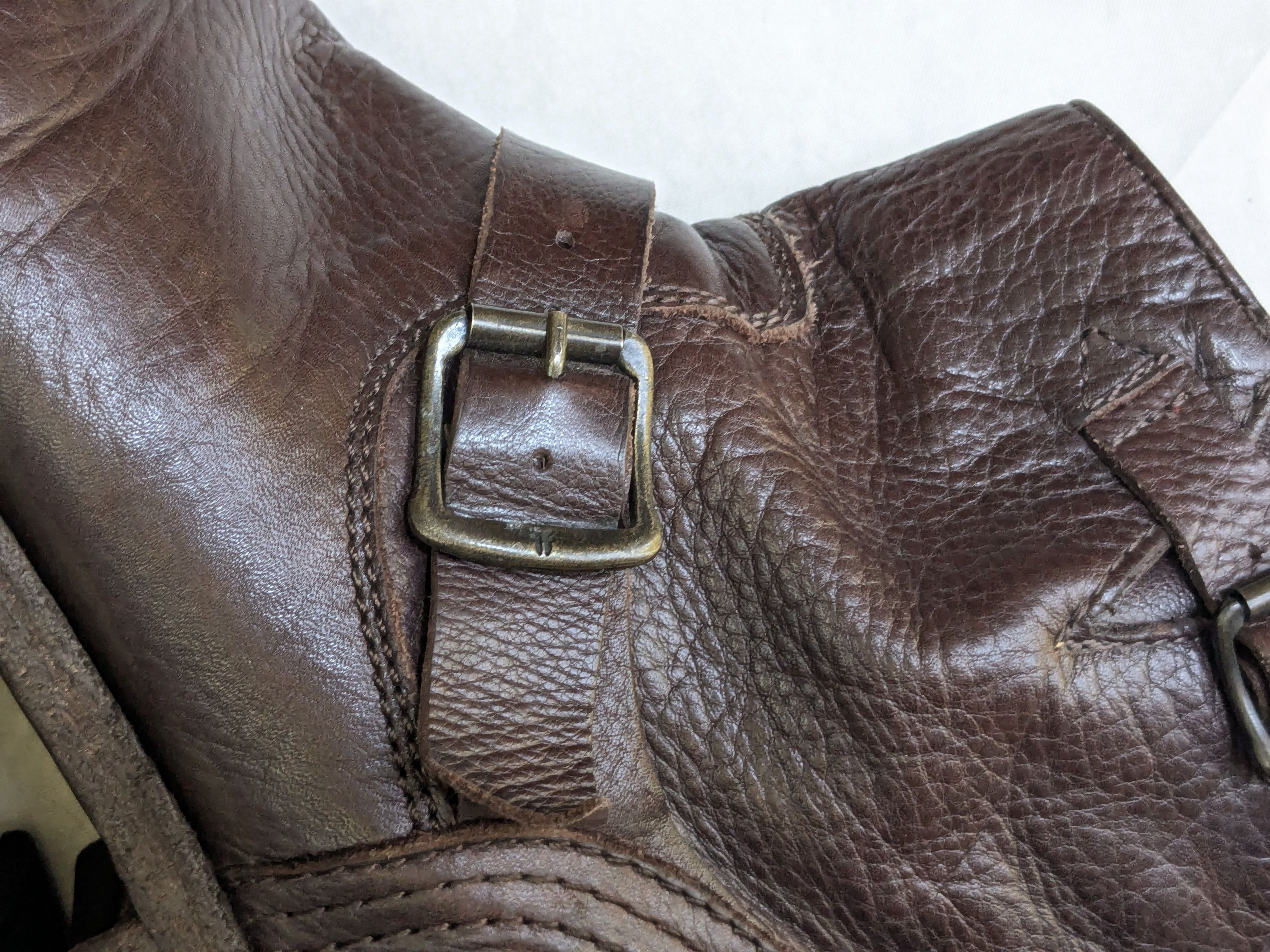 Frye Frye Engineer Brown Leather 11 D Leather Buckle Size US 11 / EU 44 - 12 Thumbnail