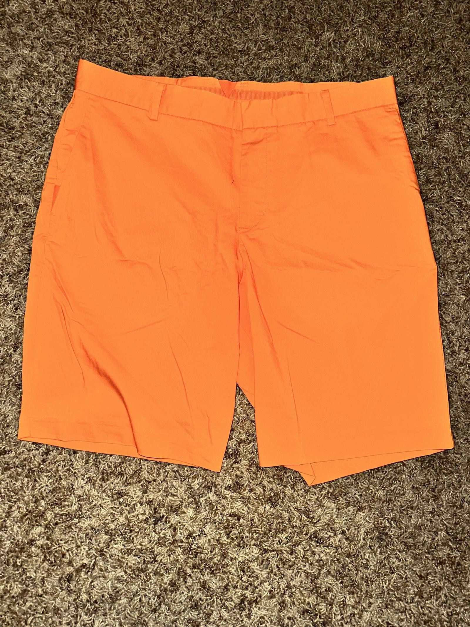 Nike Nike Golf Mens Dri-Fit Modern Fit Orange Shorts Sample Size US 34 / EU 50 - 1 Thumbnail