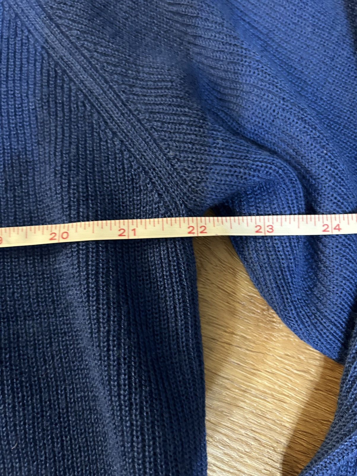 About:Blank About:blank Long Sleeve Knitted Polo Estate Blue Size US L / EU 52-54 / 3 - 4 Thumbnail