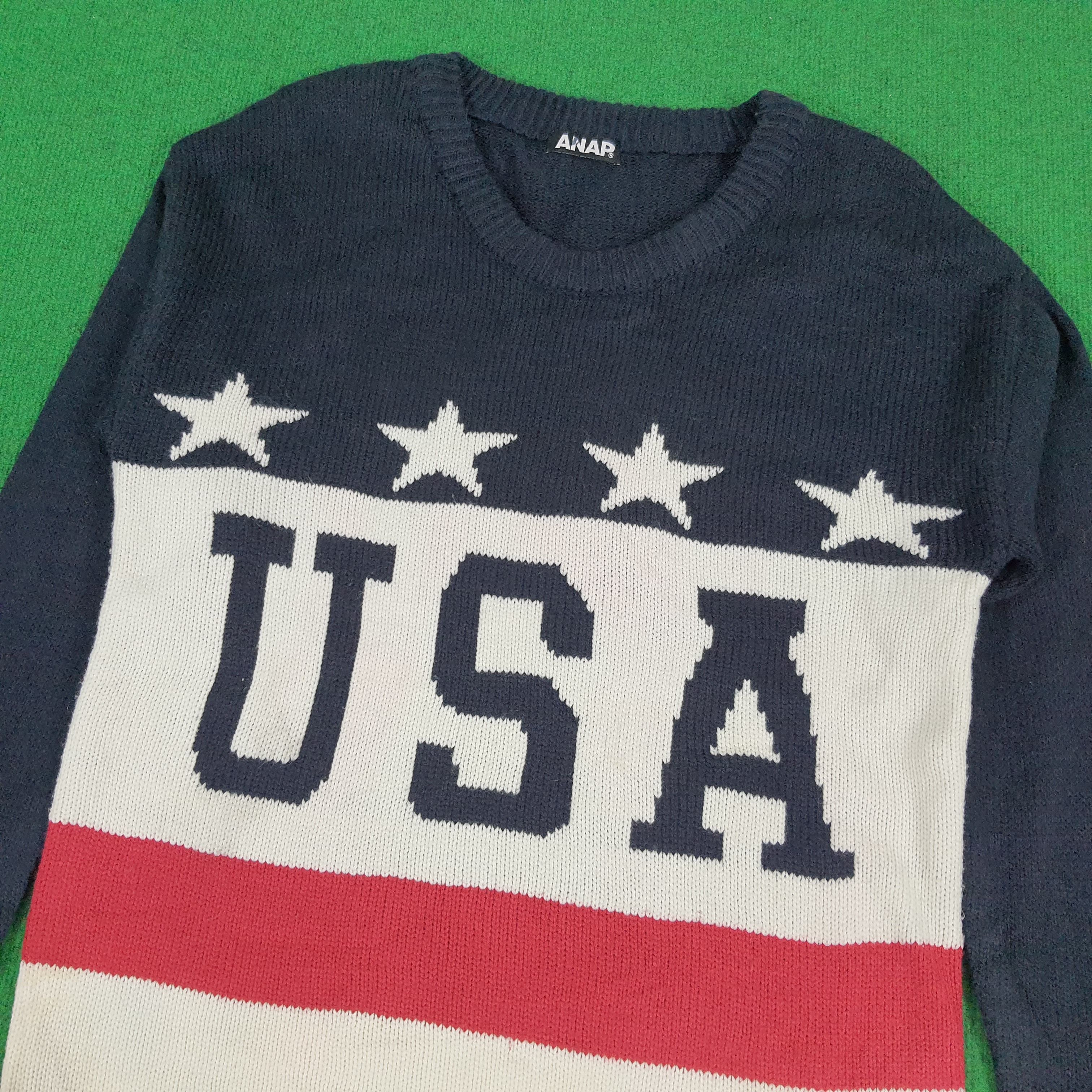 Other Vintage USA Spell Out Knitted Winter Sweatshirts Size US S / EU 44-46 / 1 - 2 Thumbnail