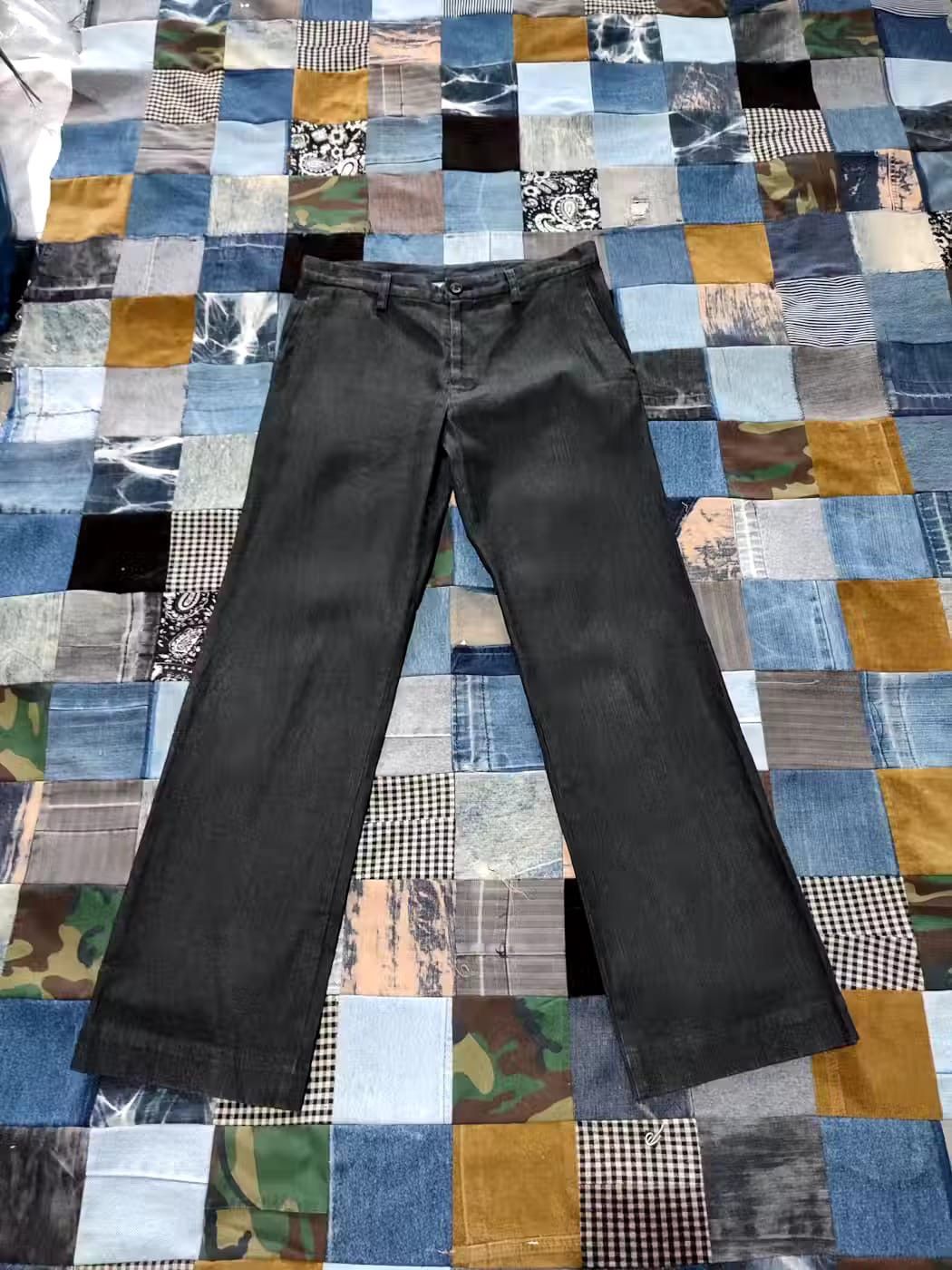 image of Archival Clothing x Yohji Yamamoto Ys By Yohji Yamamoto Flare Pants in Charcoal, Men's (Size 29)