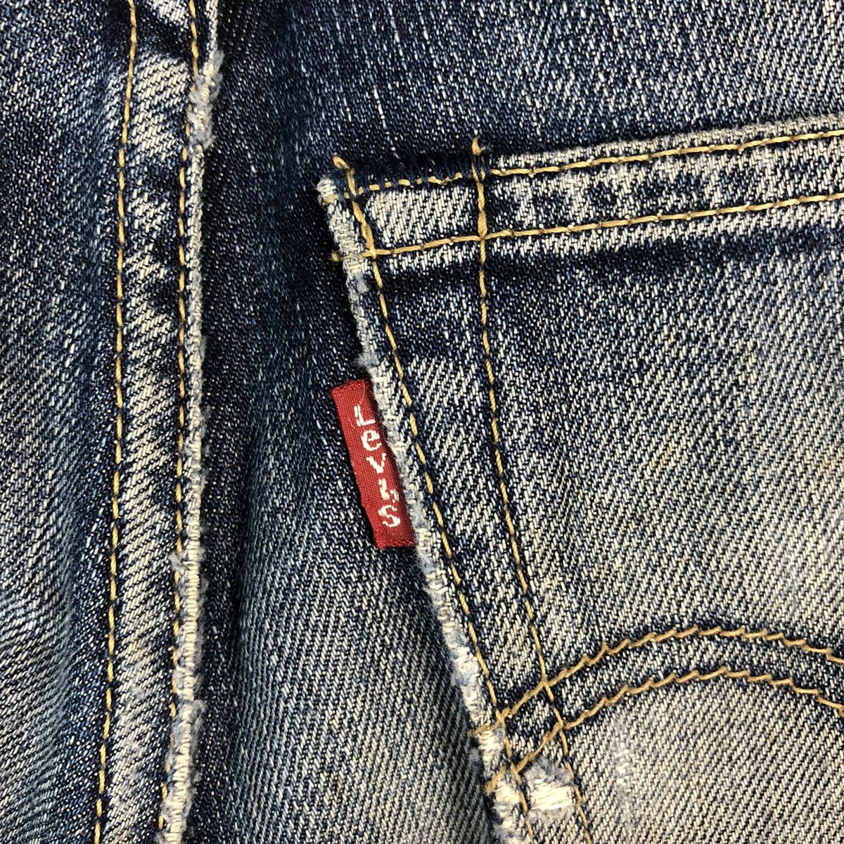 Levi's Levis 502 Blue ripped distressed Denim Pants #A2605 Size US 33 - 19 Thumbnail