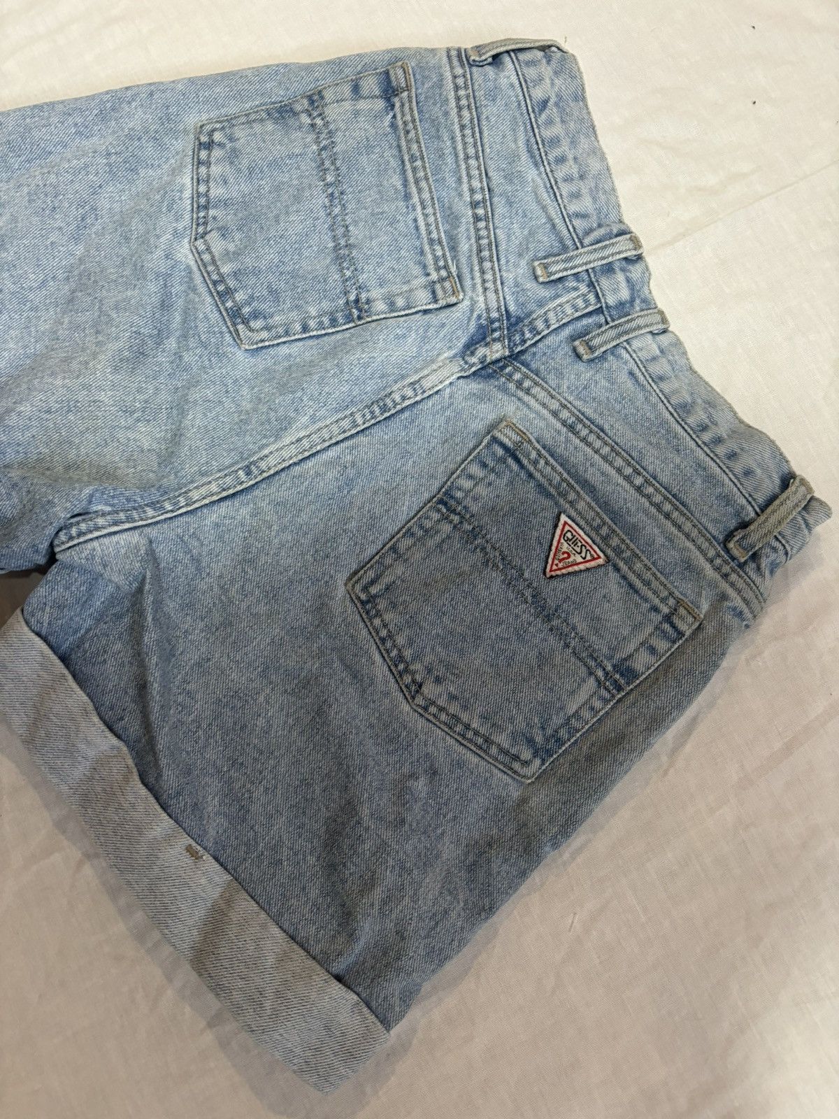 Guess × Vintage 90s denim high rise Shorts Size 27" / US 4 / IT 40 - 7 Thumbnail