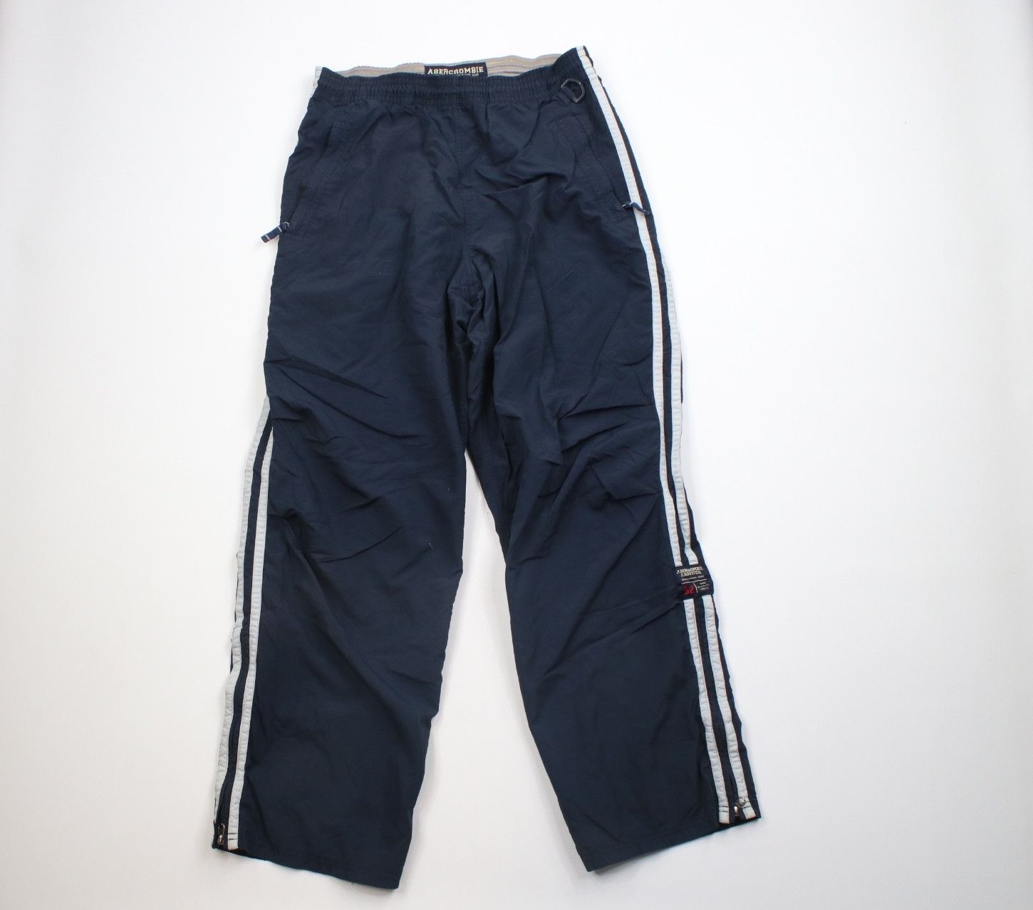 Abercrombie & Fitch × Vintage Vintage Abercrombie & Fitch Striped Wide Leg Pants Blue Size US 34 / EU 50 - 1 Thumbnail