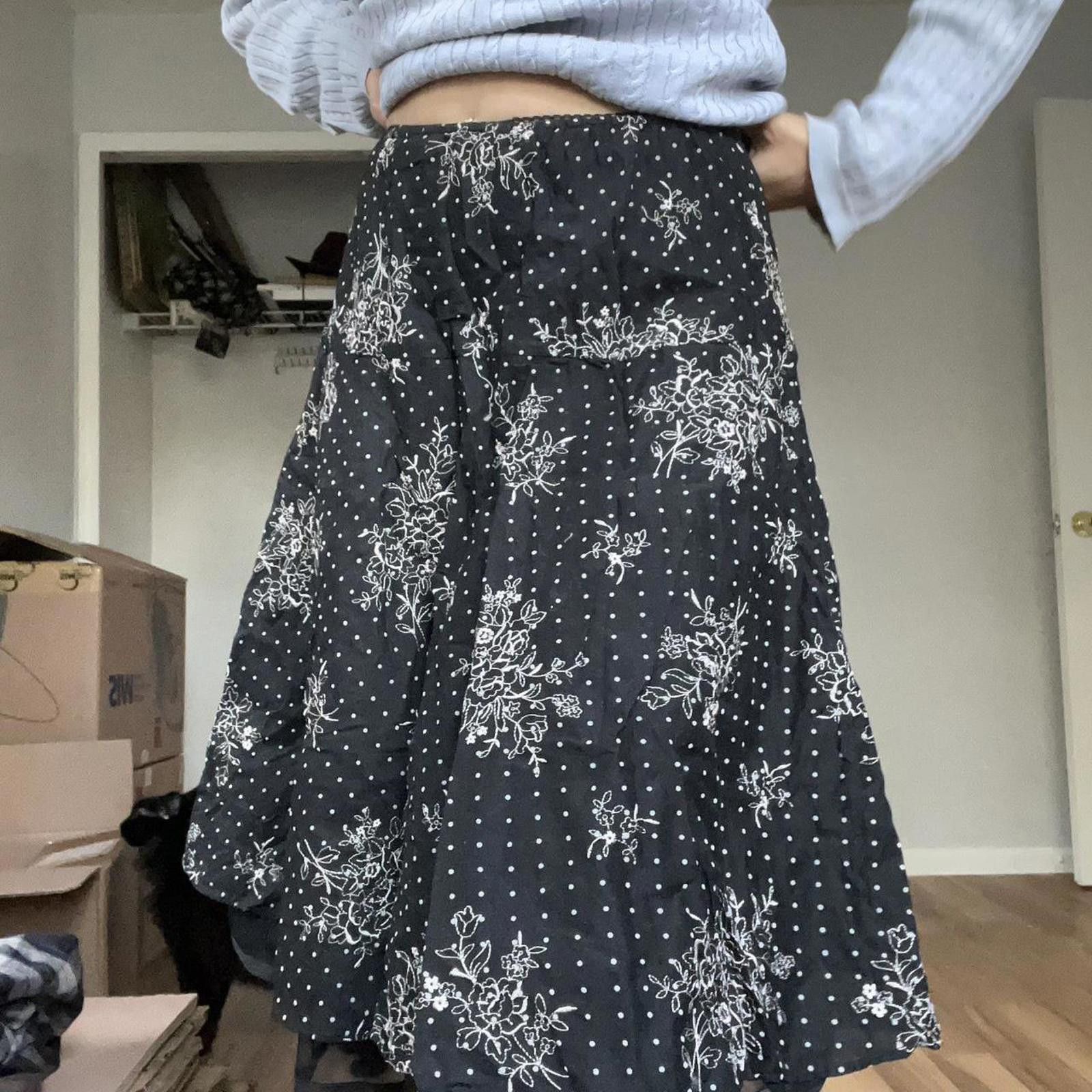 Other Women's Black and Multi Skirt Size 32" / US 10 / IT 46 - 2 Thumbnail