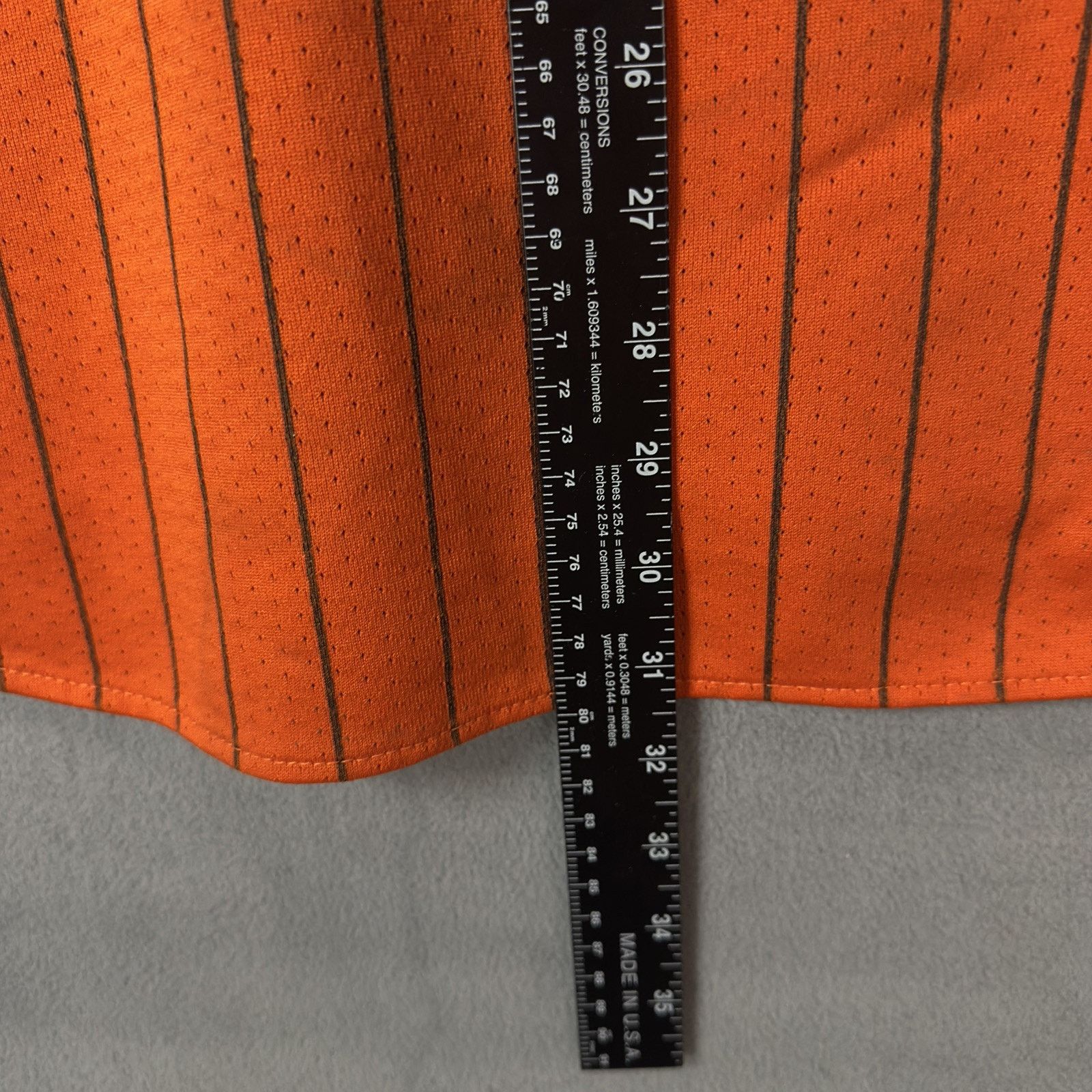 Majestic Yankees Tigers Collab Jersey Majestic Stitched Orange Rare Size 44 - 9 Thumbnail