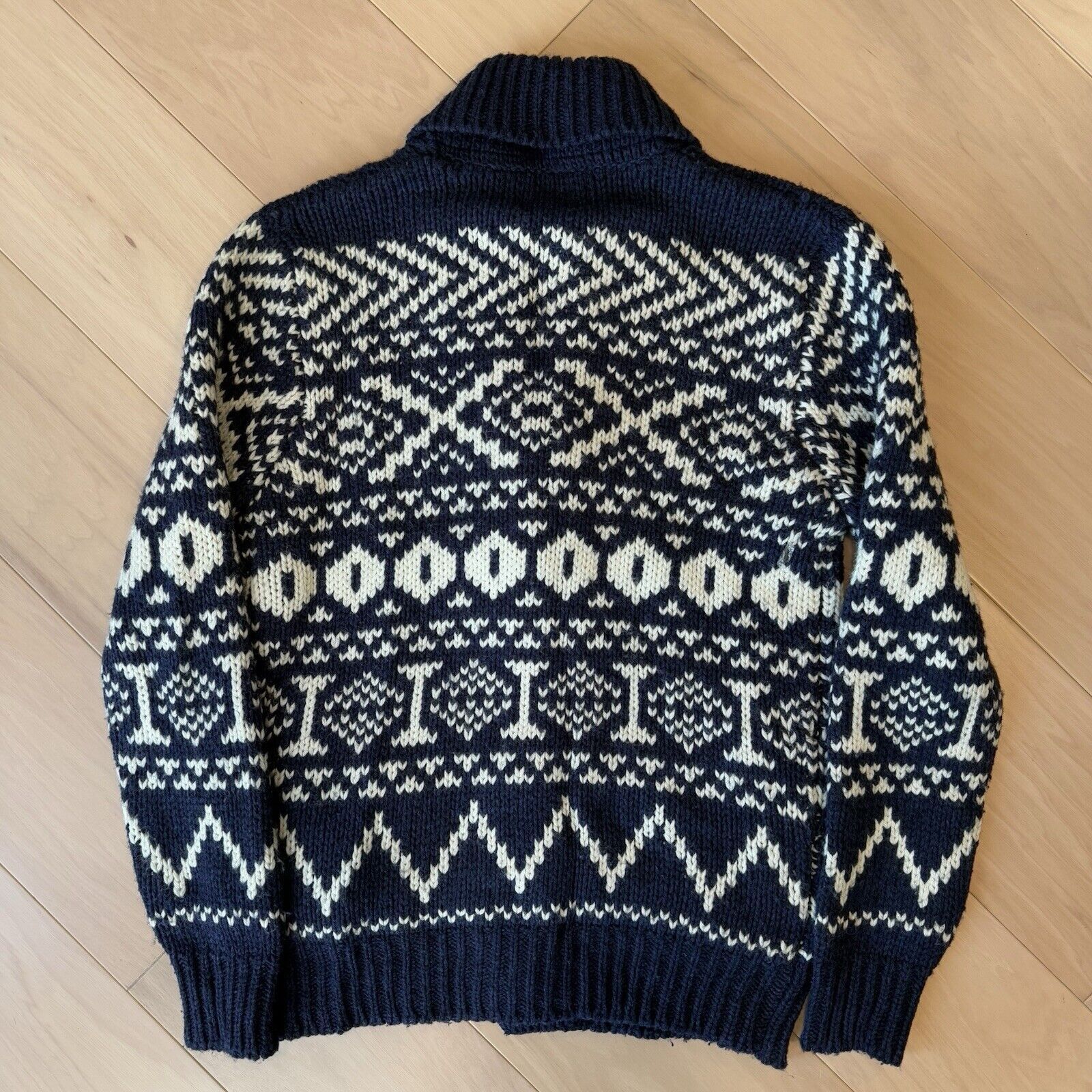 Burton Burton London Cardigan Large Blue Wool Toggle Cowichan Heavy Size US L / EU 52-54 / 3 - 9 Thumbnail