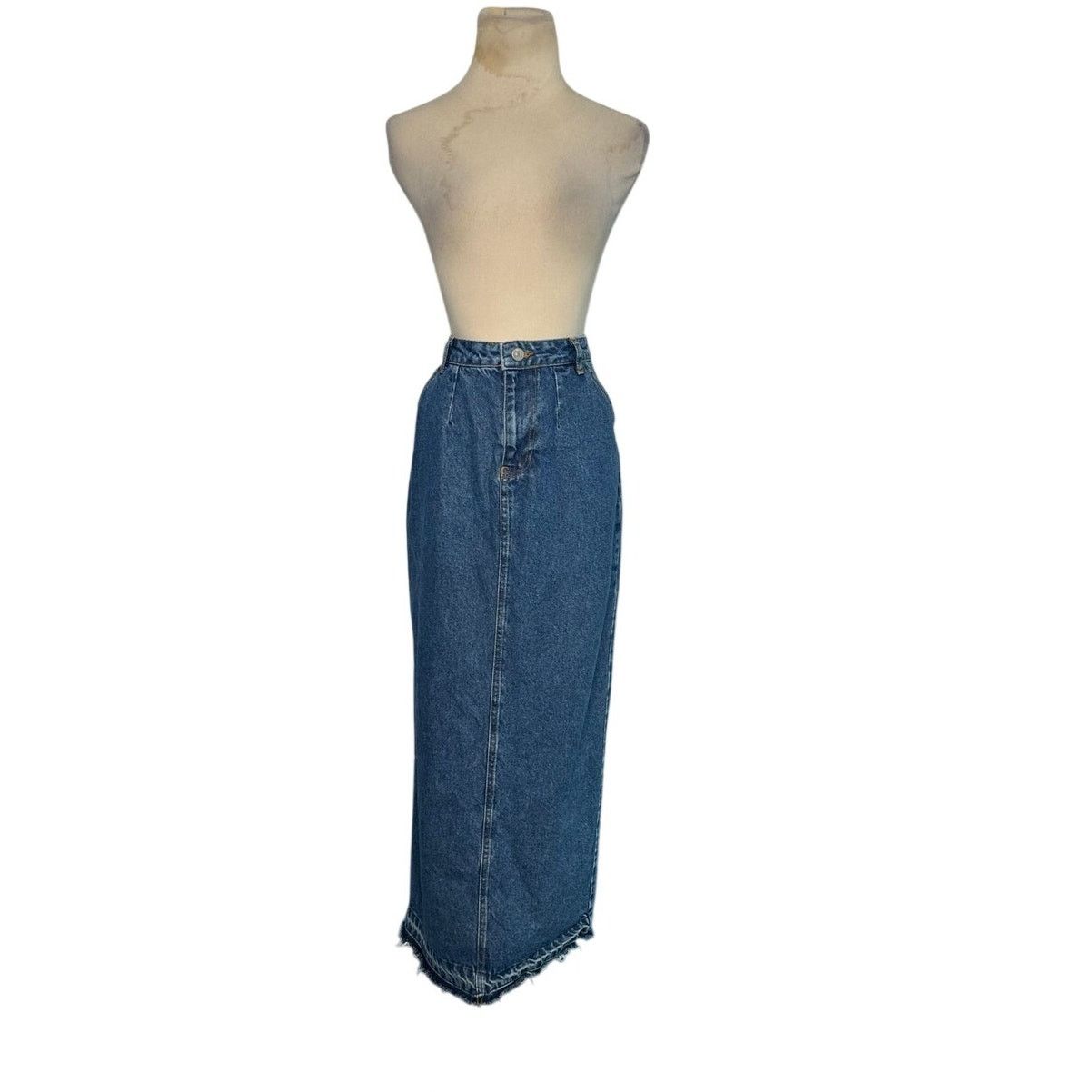 Missguided Missguided blue maxi pencil jean skirt size 6 Size 27" / US 4 / IT 40 - 11 Thumbnail
