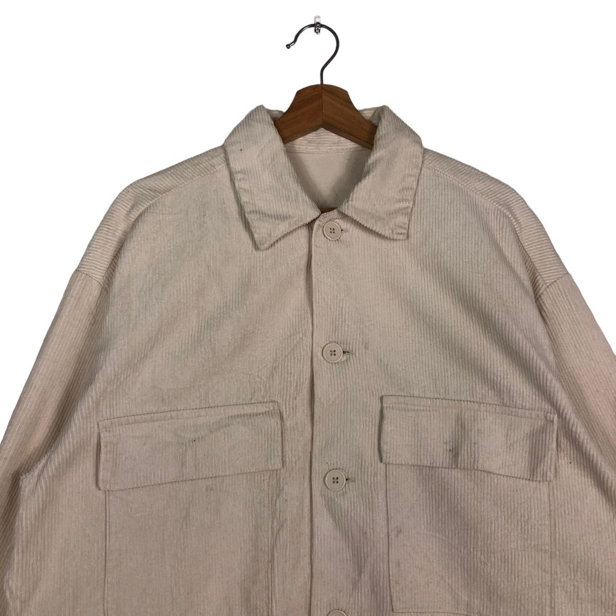 Japanese Brand 🔥Vintage Chore Wool Jacket GU Japan Issey Miyake Size US M / EU 48-50 / 2 - 3 Thumbnail
