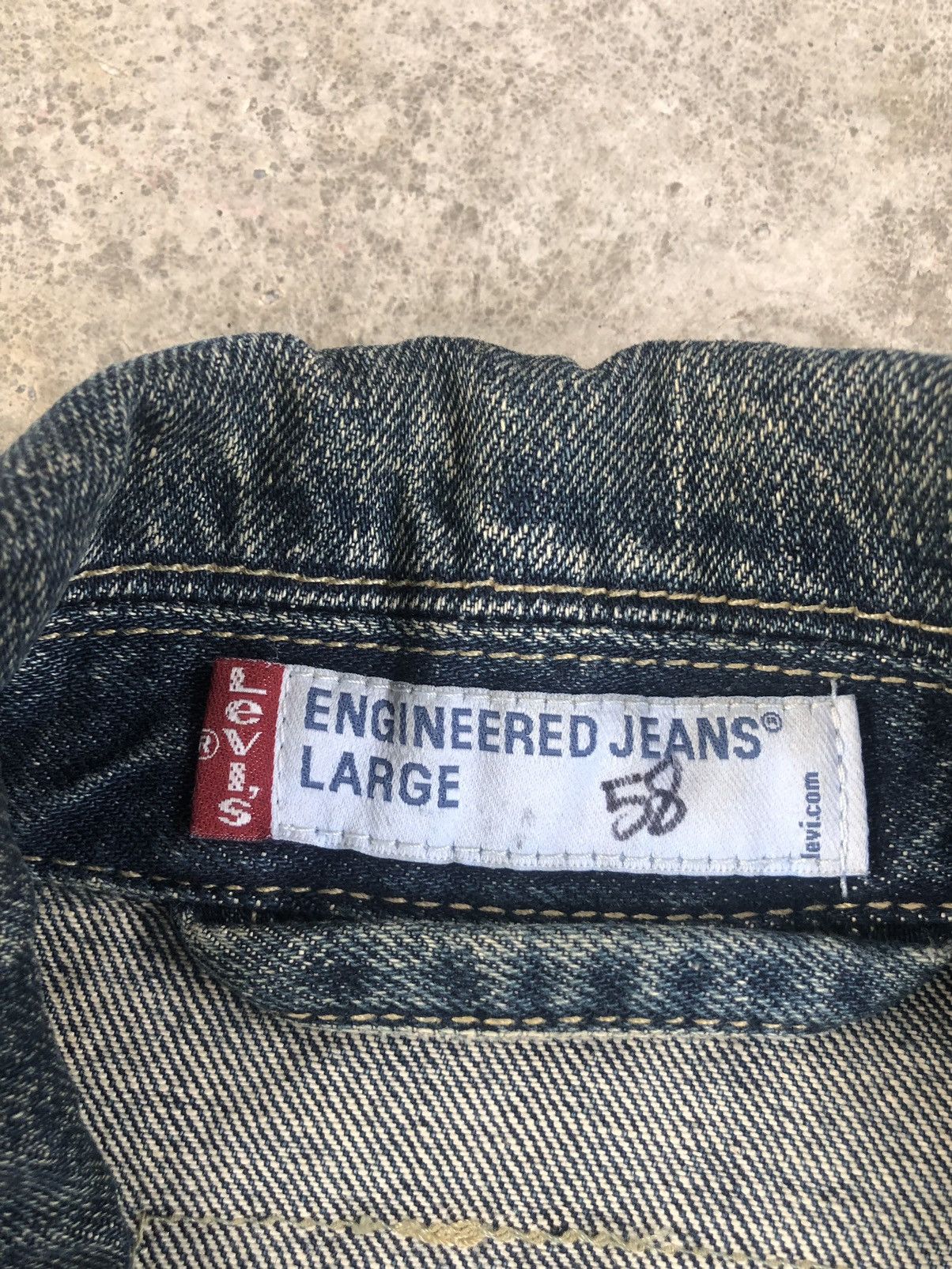 Levi's Y2k Levis Engineered Type 1 Denim Jacket Distressed Size US L / EU 52-54 / 3 - 16 Thumbnail