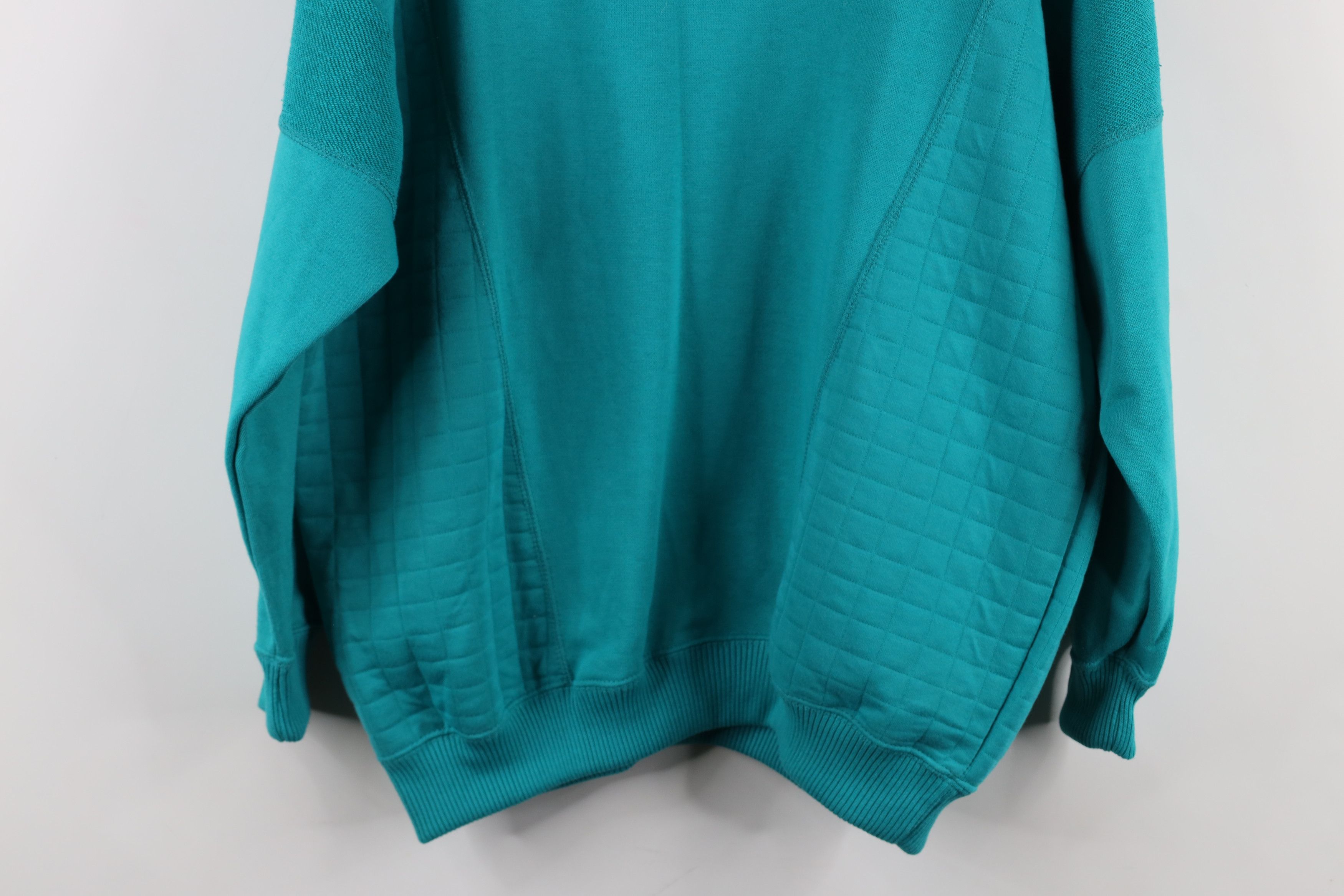 Vintage Deadstock Vintage 90s Streetwear Crewneck Sweatshirt Teal Size L / US 10 / IT 46 - 11 Thumbnail