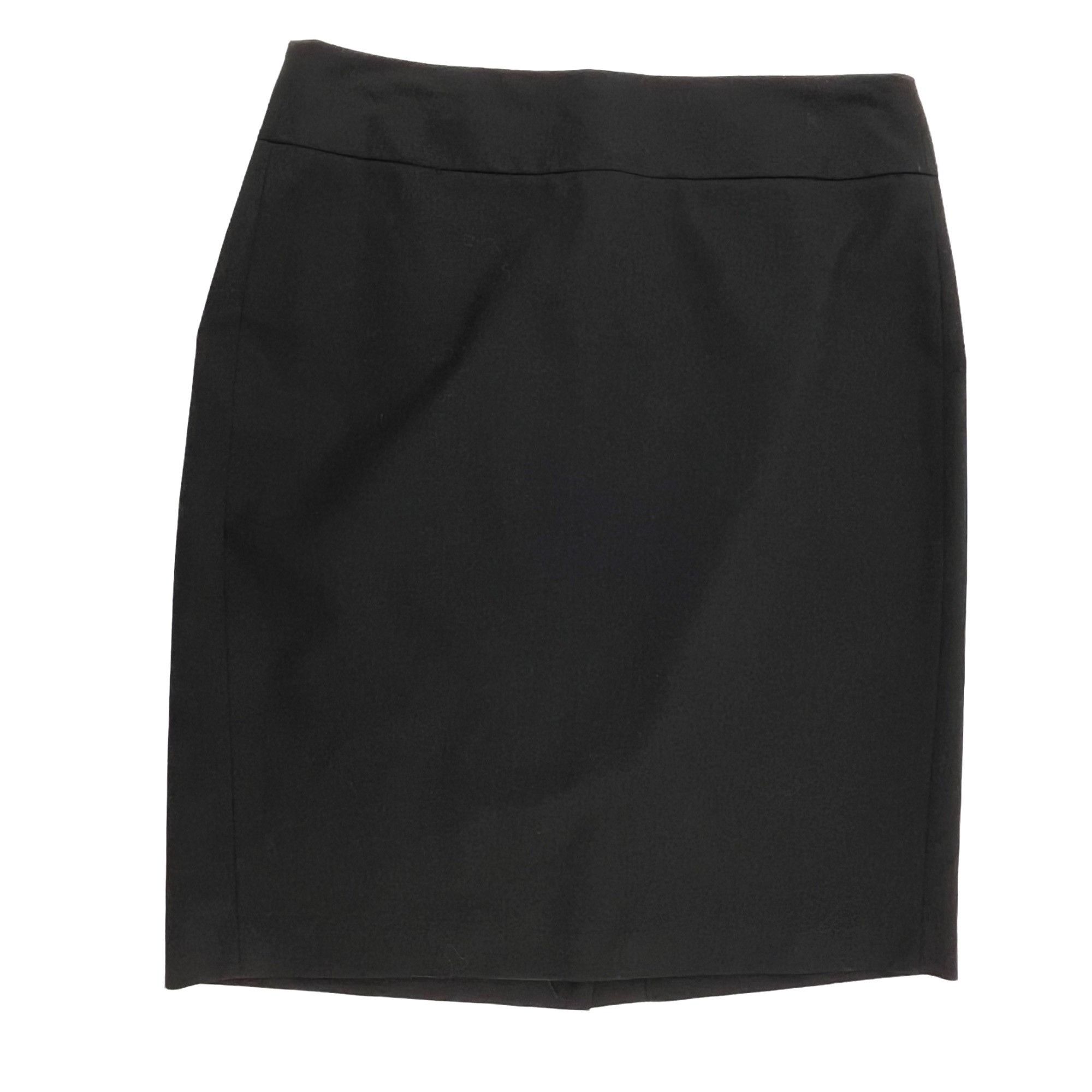 Banana Republic Banana Republic Women's Black Stretch Wool Pencil Skirt Clas Size 30" / US 8 / IT 44 - 1 Thumbnail