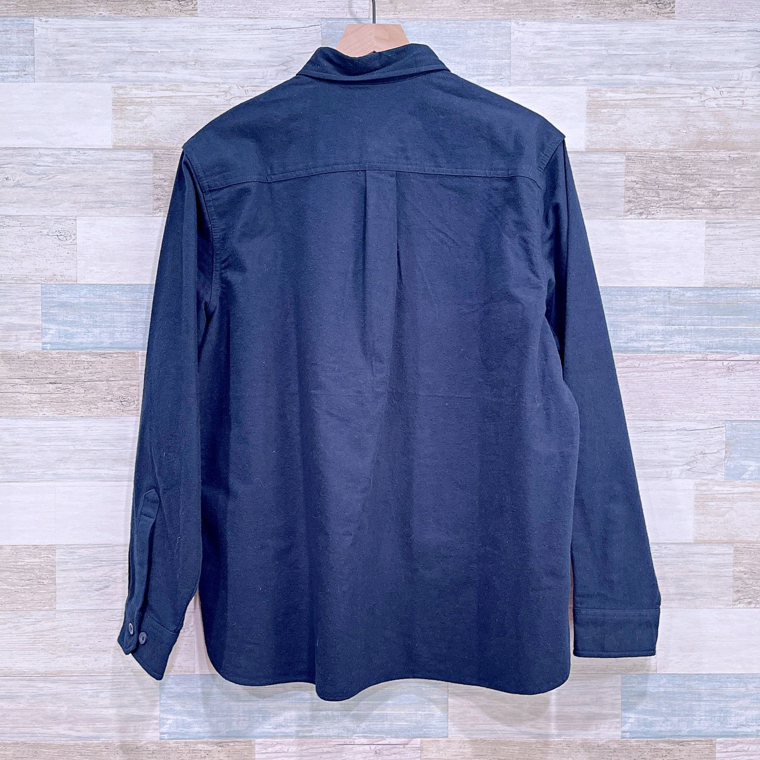 Eddie Bauer Eddie Bauer Double Brushed Chamois Shirt Blue Mens Medium Size US M / EU 48-50 / 2 - 3 Thumbnail