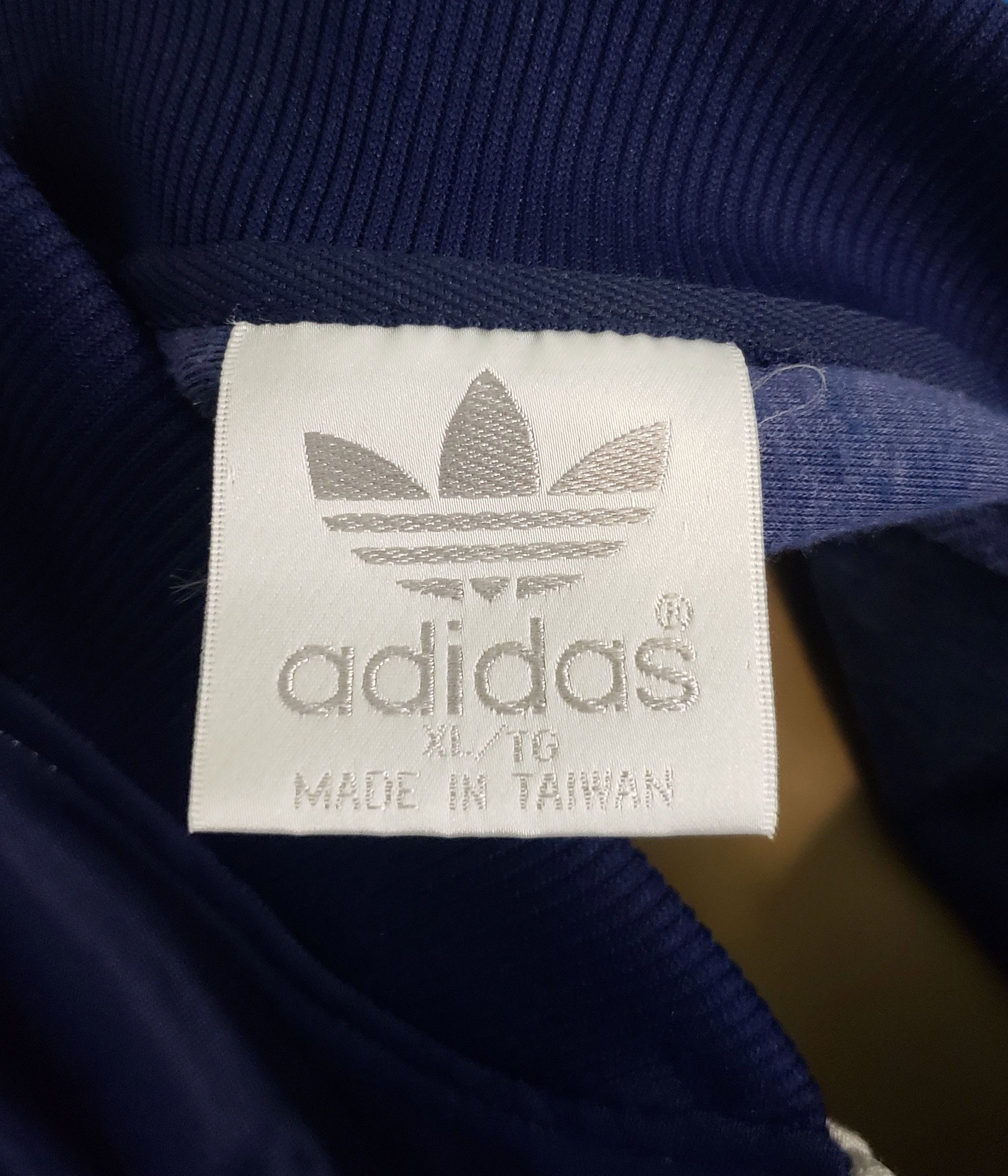 Adidas × Vintage Vtg 80s 90s Mens Adidas blue & gray zip-up track jacket XL Size US XL / EU 56 / 4 - 4 Thumbnail