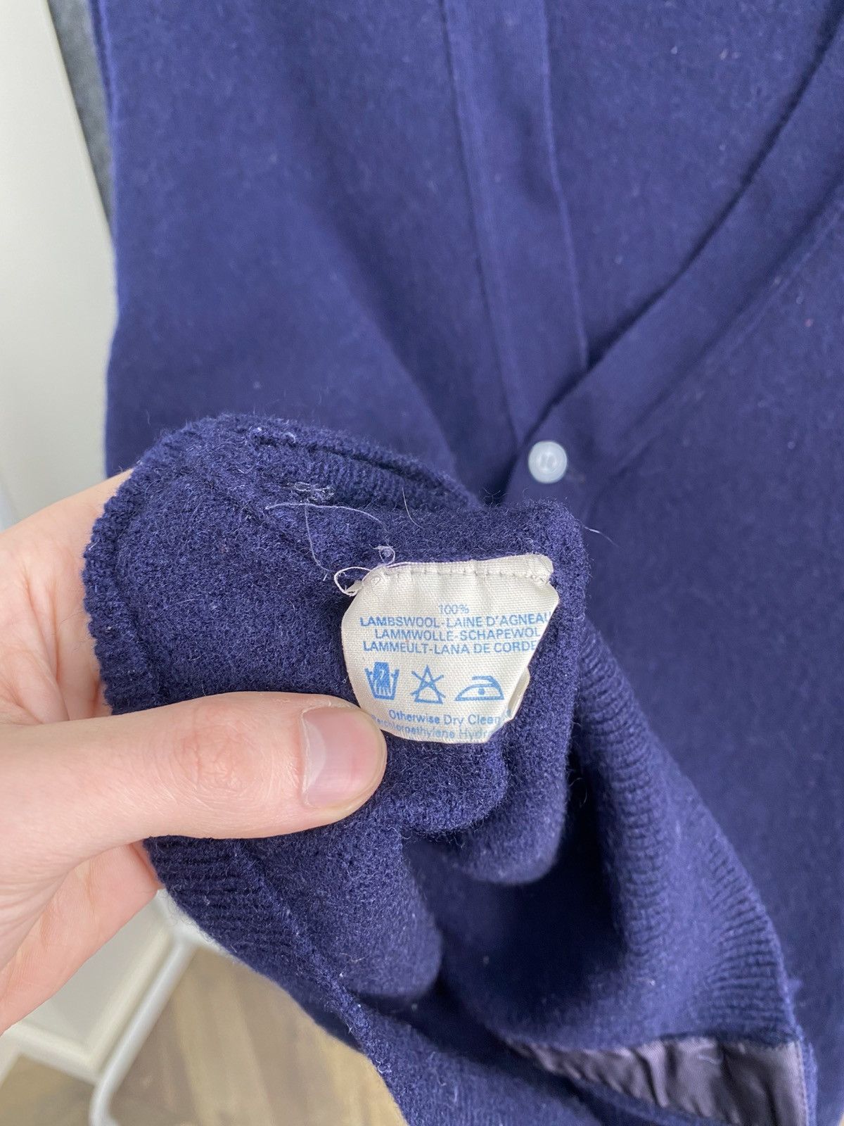 Burberry Burberrys Vintage Wool Cardigan Blue V-Neck Button Up Mens Size US M / EU 48-50 / 2 - 6 Thumbnail