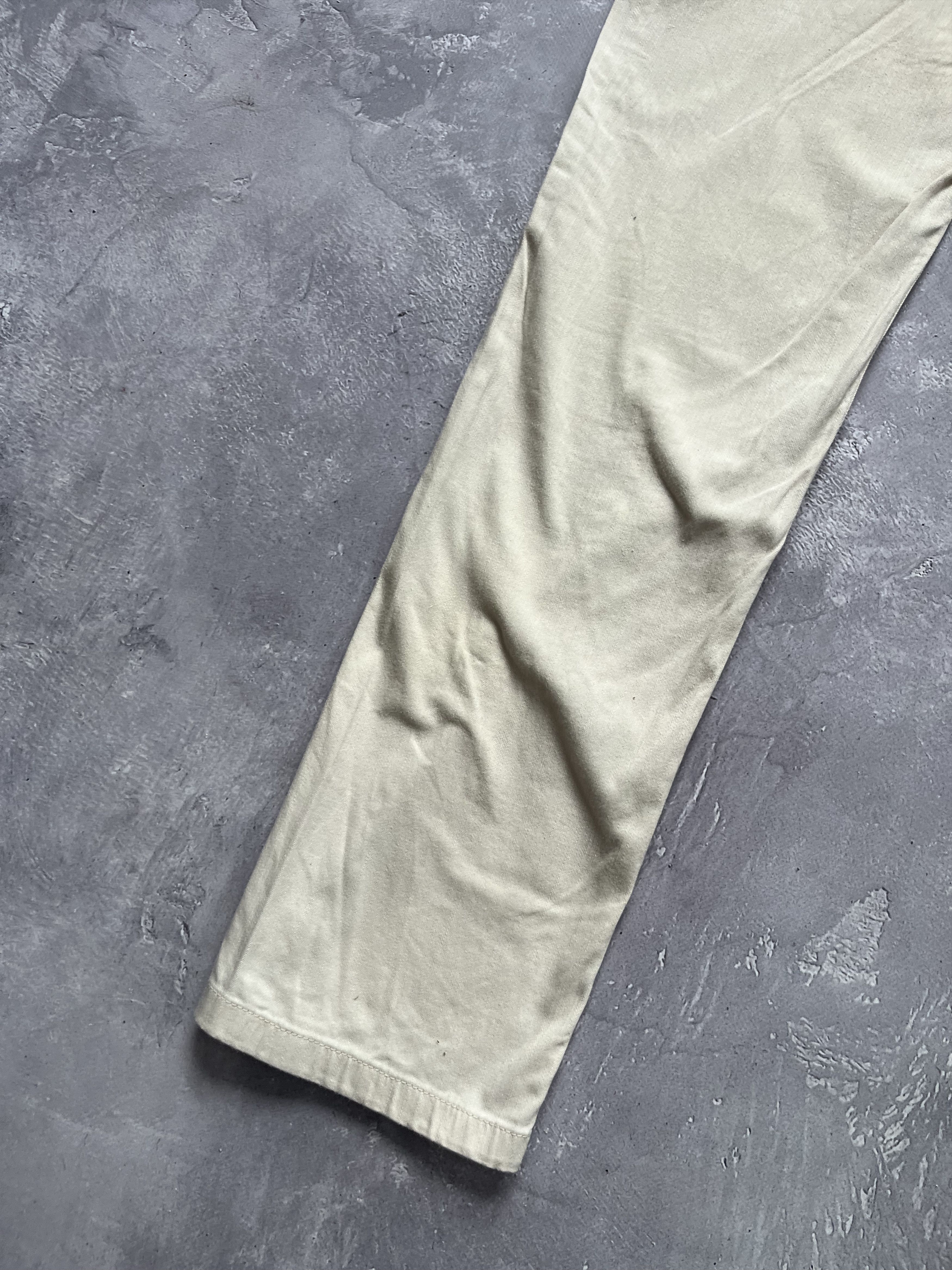 Gucci Gucci Era Tom Ford With Snap Buckle Logo Beige Pants Size 29" - 18 Thumbnail