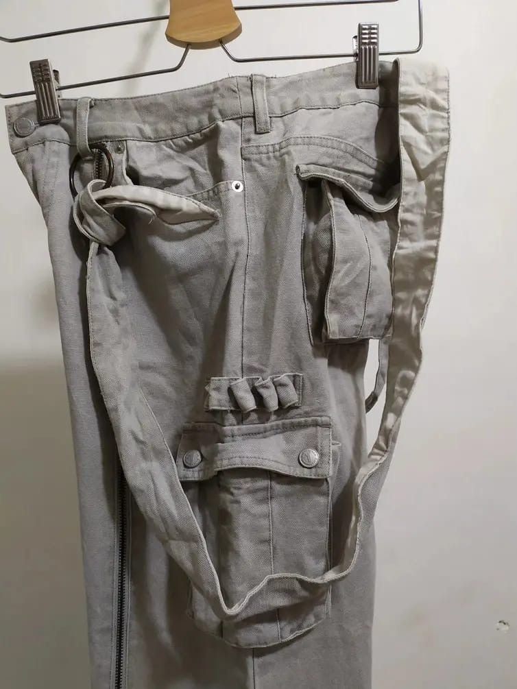 Japanese Brand Sarah Brand Cargo Long Zipper Punk Bondage pants Size US 30 / EU 46 - 11 Thumbnail
