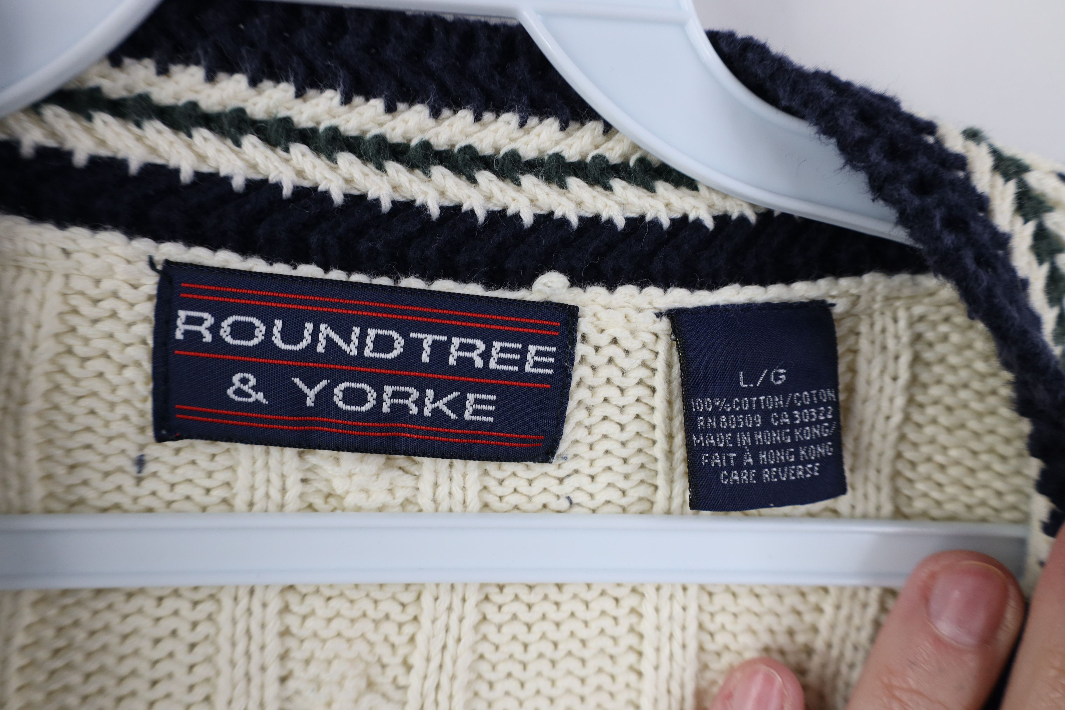 Vintage Vintage 90s Streetwear Dapper Ribbed Cable Knit Sweater Size US L / EU 52-54 / 3 - 4 Thumbnail