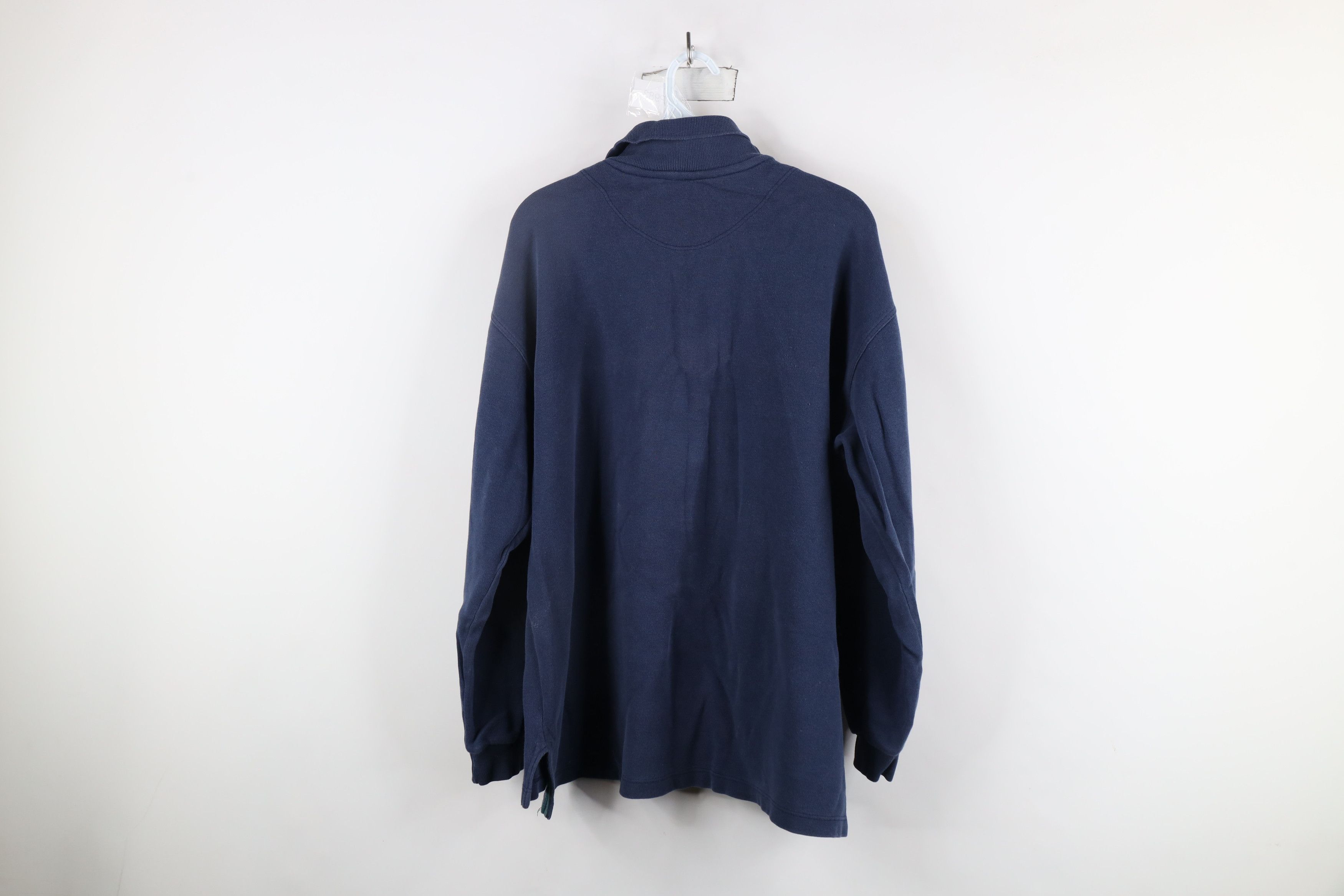 Vintage Vintage 90s Streetwear Long Sleeve Rugby Polo Shirt Blue Size US M / EU 48-50 / 2 - 10 Thumbnail