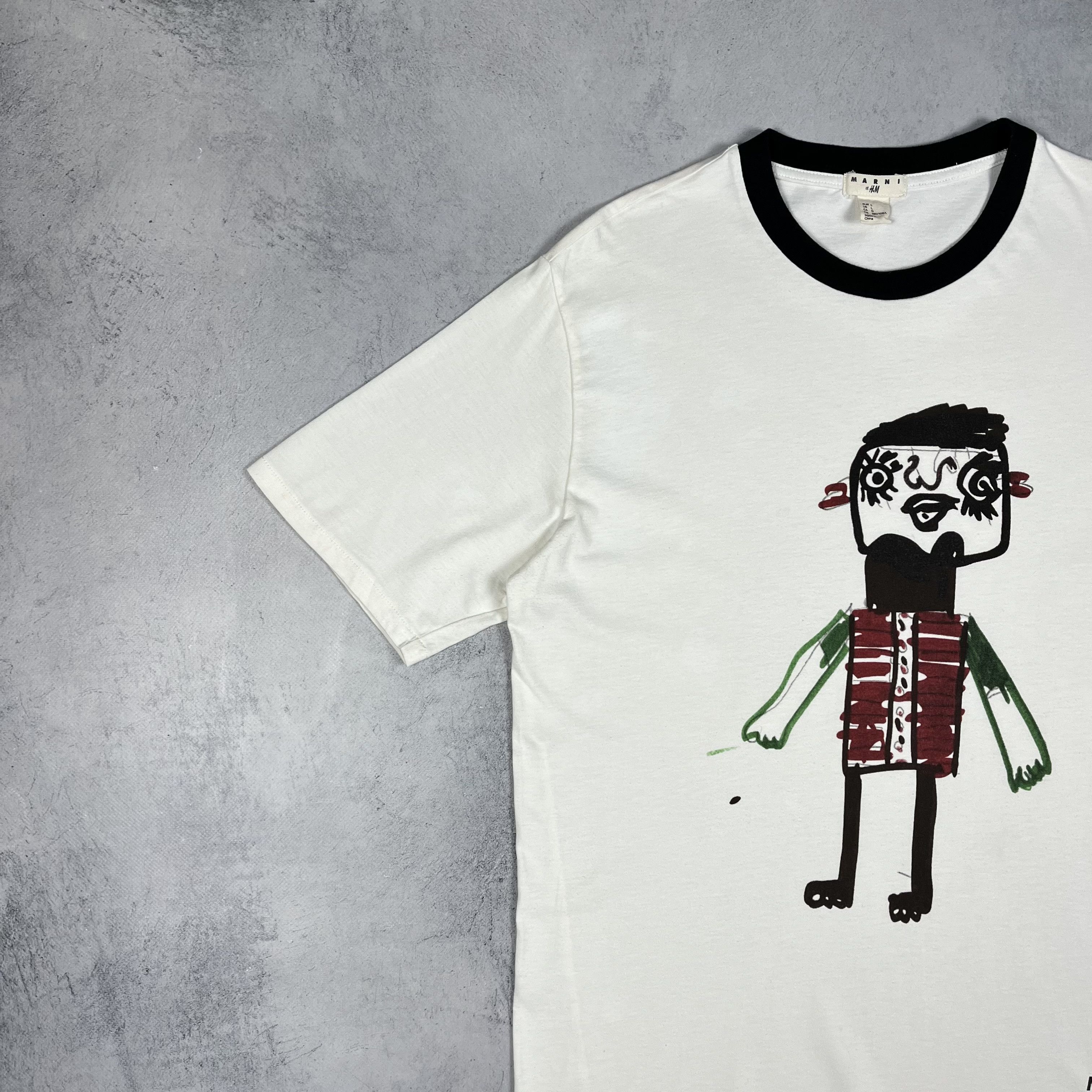 Marni Marni For H&M Art Big Logo T Shirt SS12 Size US L / EU 52-54 / 3 - 5 Thumbnail