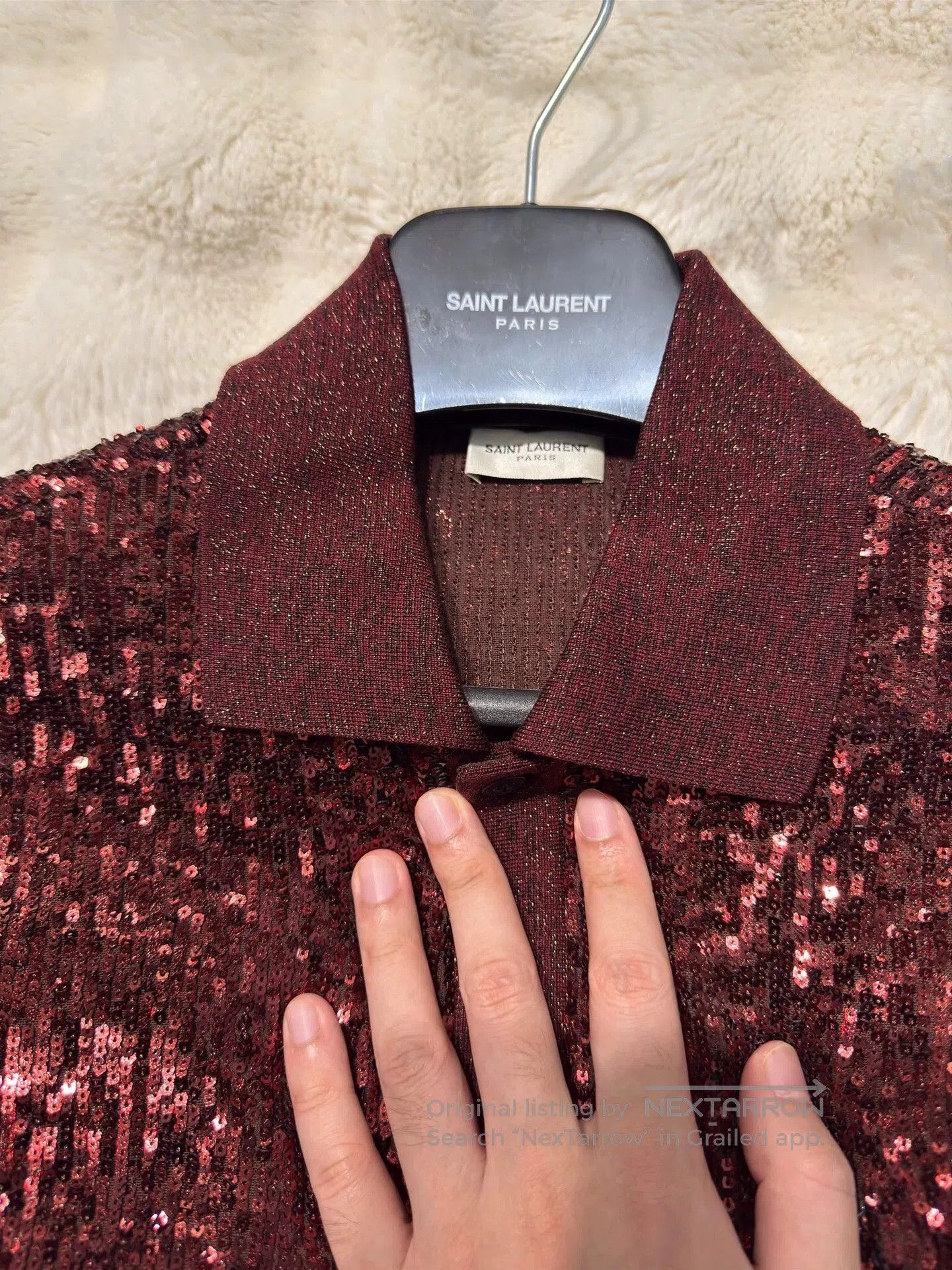 Saint Laurent Paris Saint Laurent Paris Sequin bead shirt. Size US S / EU 44-46 / 1 - 6 Thumbnail