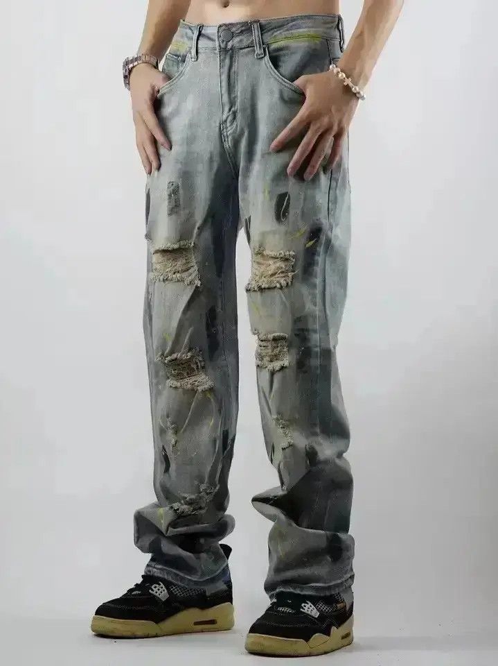 Japanese Brand High Street Vintage Broken Jeans Men's Summer Vibe Style Size US 32 / EU 48 - 2 Thumbnail