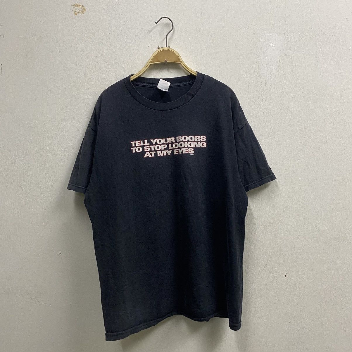 Other × Vintage Vintage Wording Tees Tell Your Boobs To Stop Looking My Eyes Size US L / EU 52-54 / 3 - 1 Thumbnail
