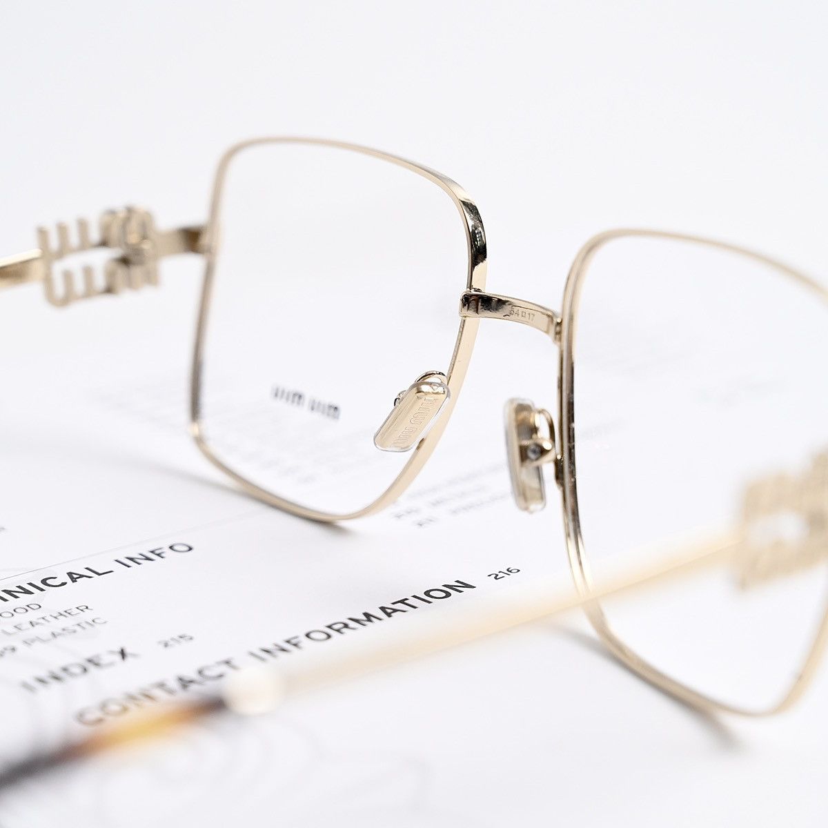 Miu Miu MIU MIU 0MU 51XV ZVN1O1 GLASSE Size ONE SIZE - 7 Thumbnail